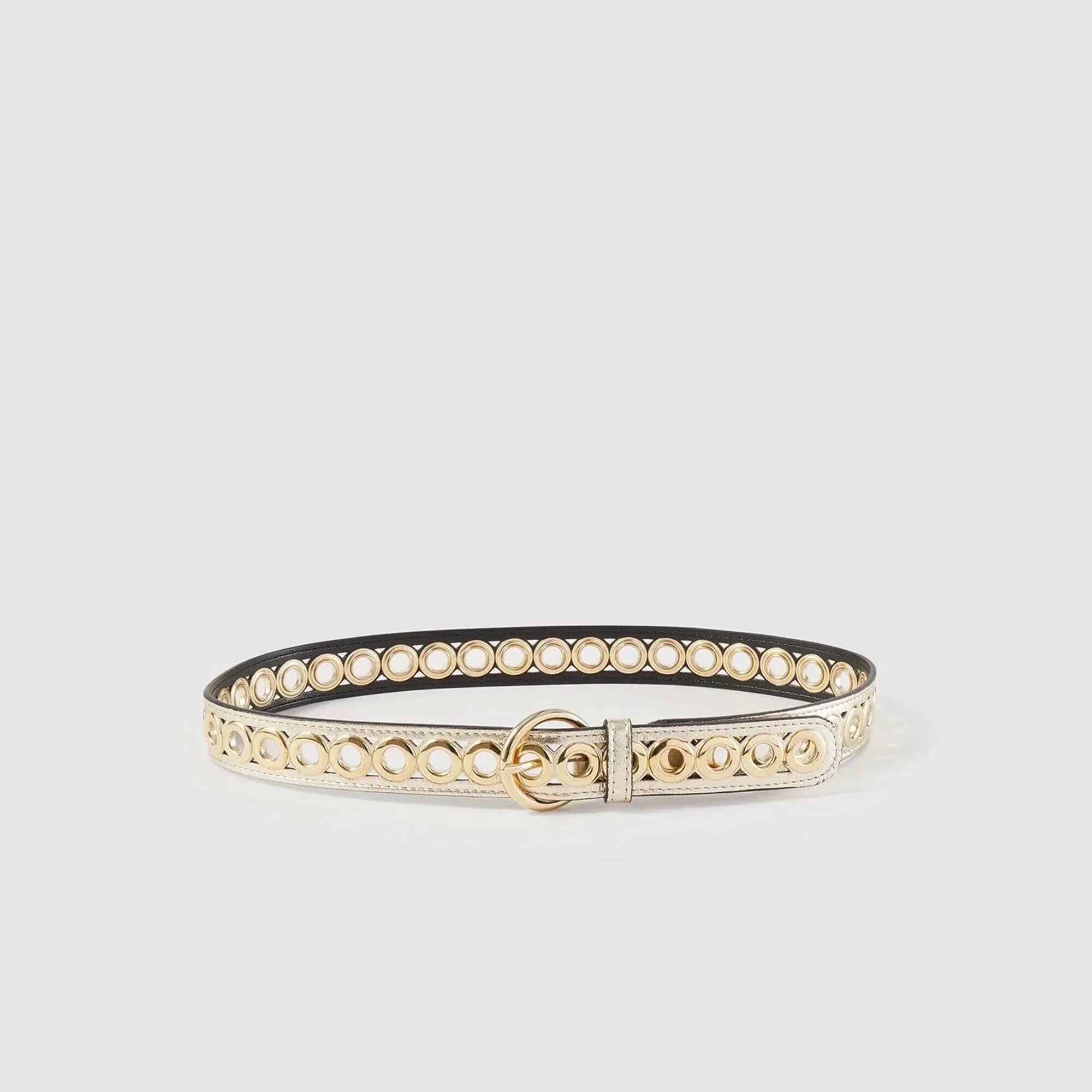 Adelia Belt With Eyelets Gold - Image 3