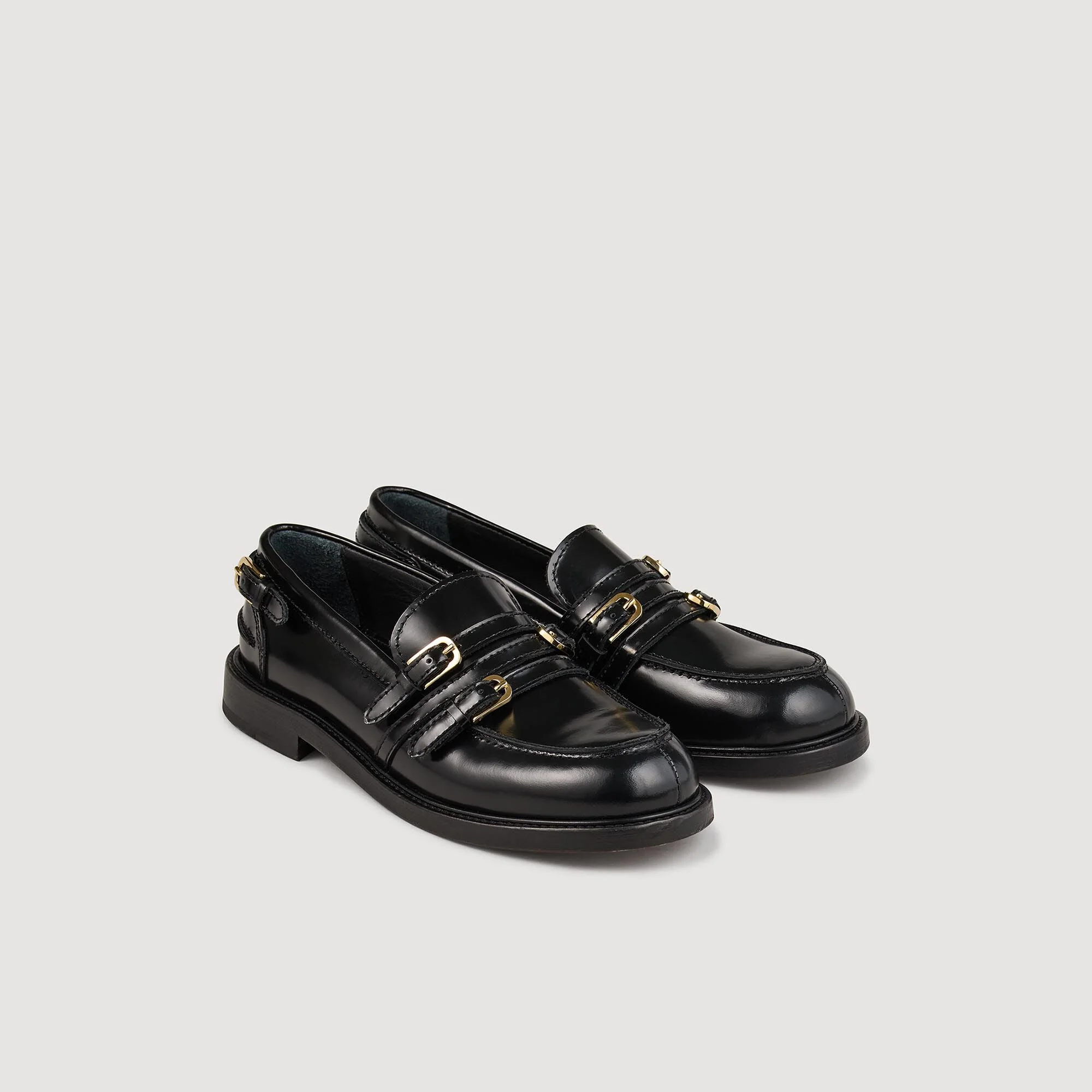 Hill Buckle Loafers Black - Image 2
