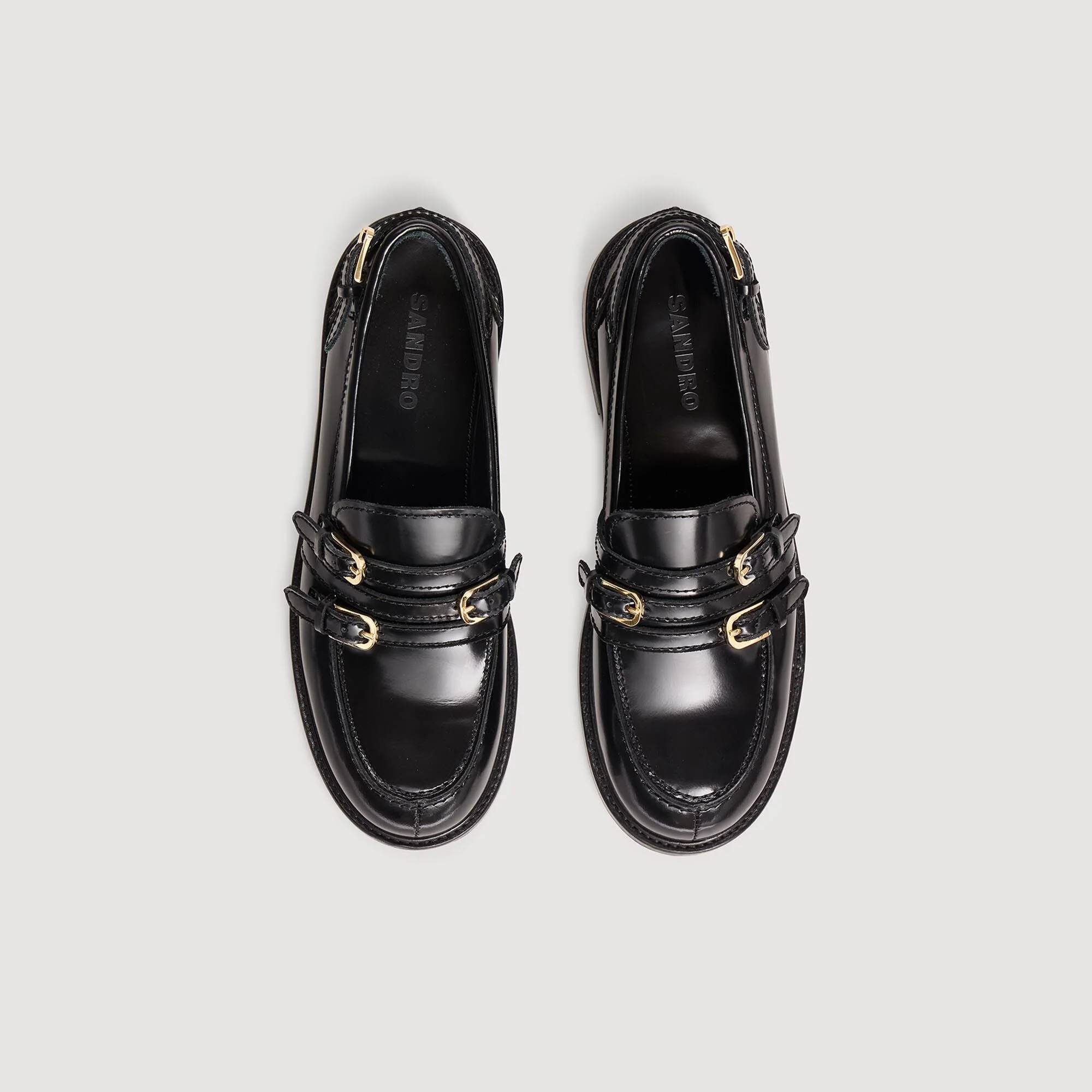 Hill Buckle Loafers Black - Image 3