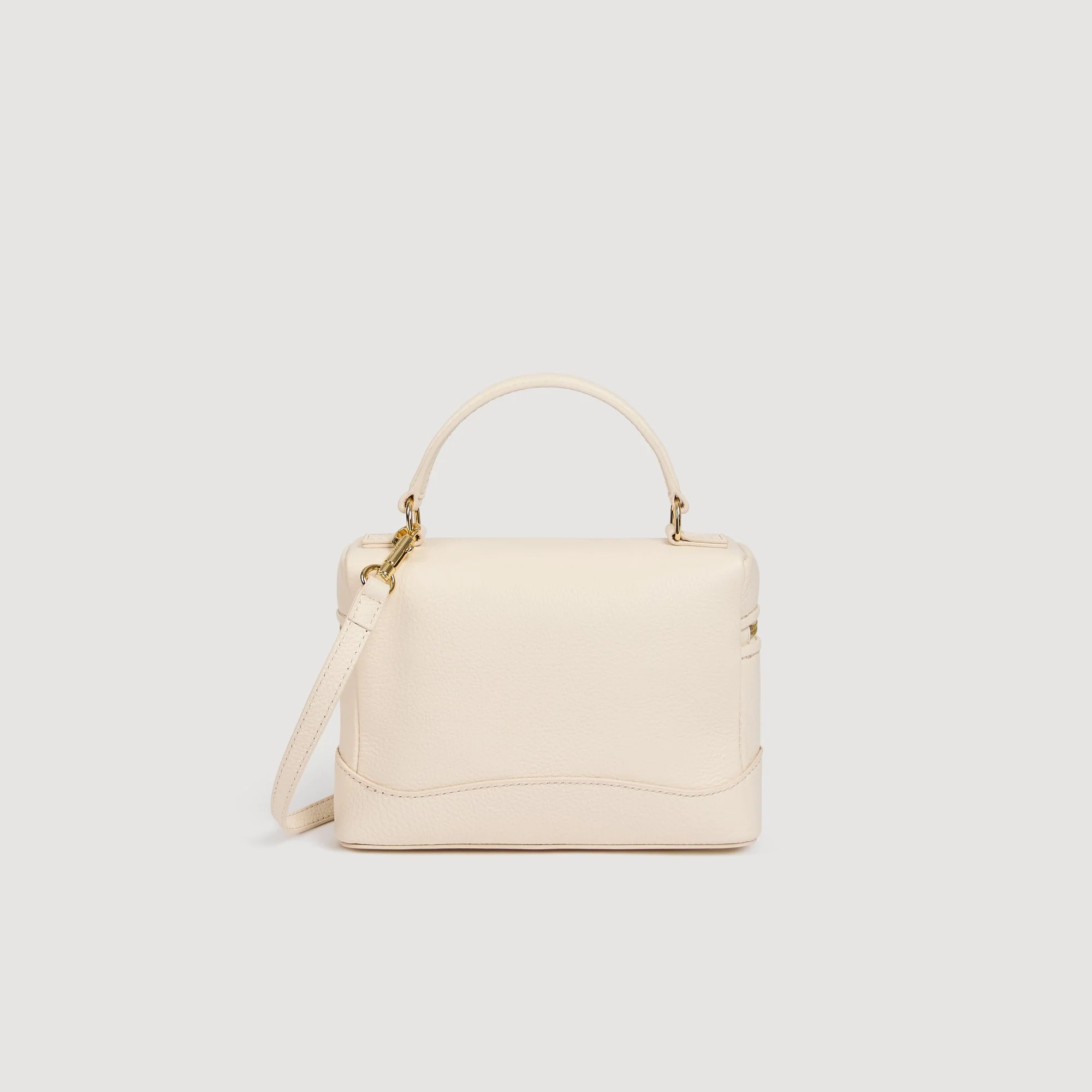 Tangolino Grained Leather Tangolino Bag Ecru - Image 3