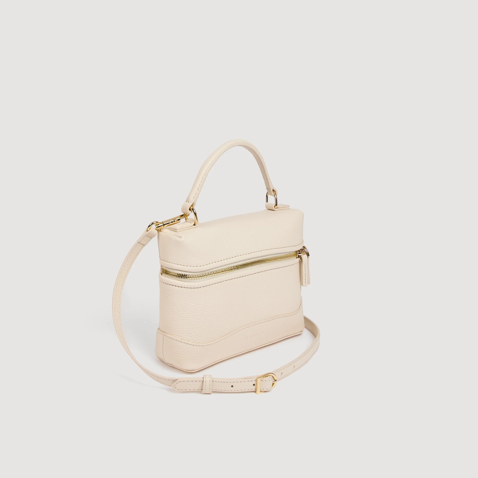 Tangolino Grained Leather Tangolino Bag Ecru - Image 5