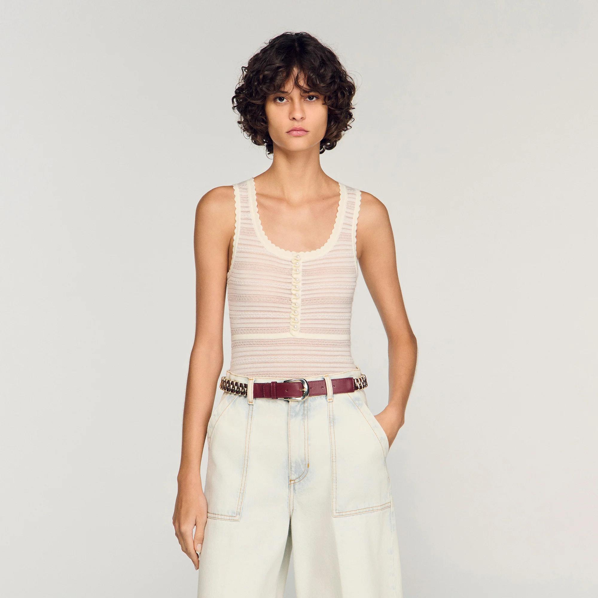 Zandaya Knit Bodysuit Ecru - Image 4