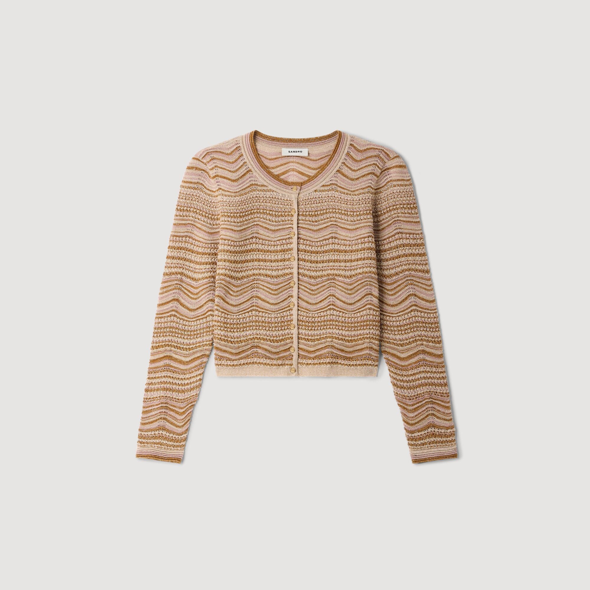 Raffaelo Decorative Knit Cardigan Brown - Image 6