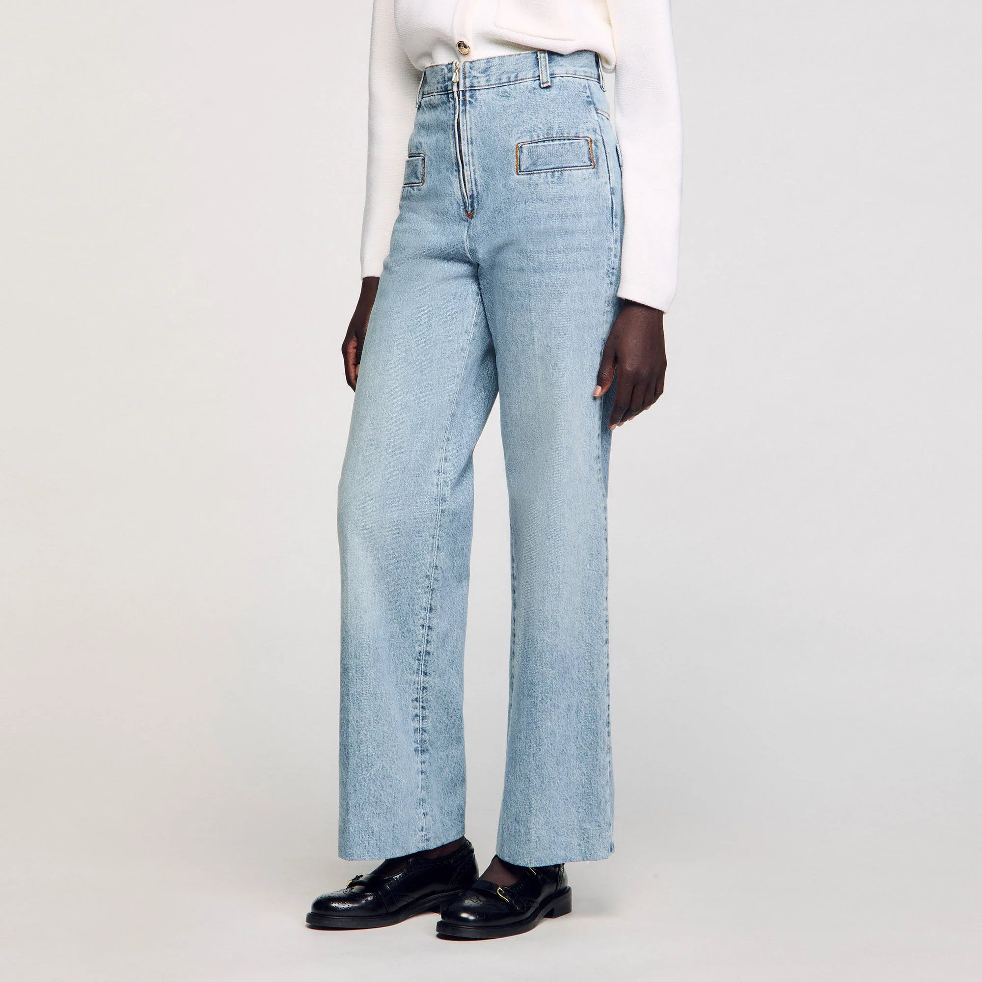 Oslo Wide-Leg Jeans Blue Jean - Image 4