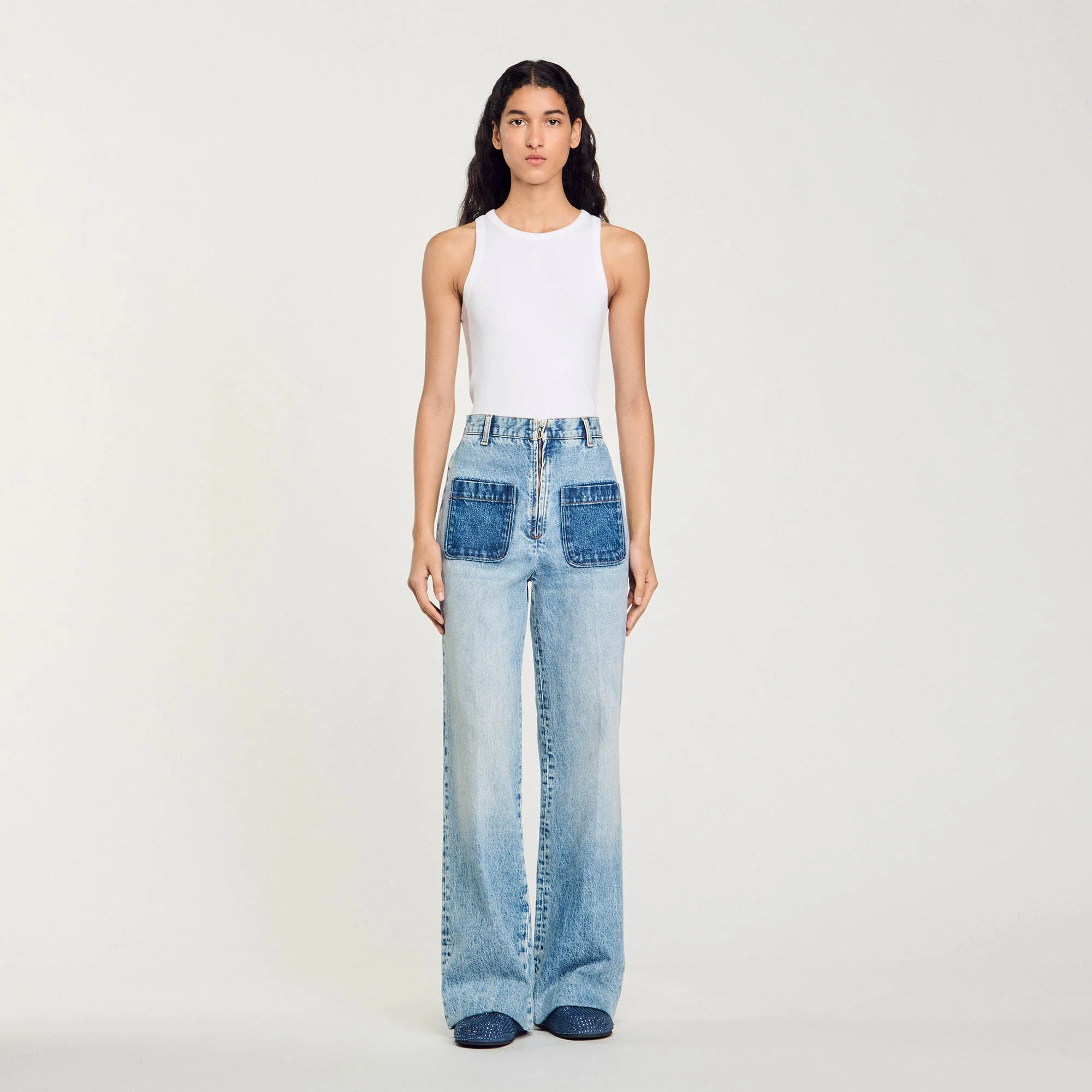 Oslone High-Rise Jeans Light Bu Jean - Image 2