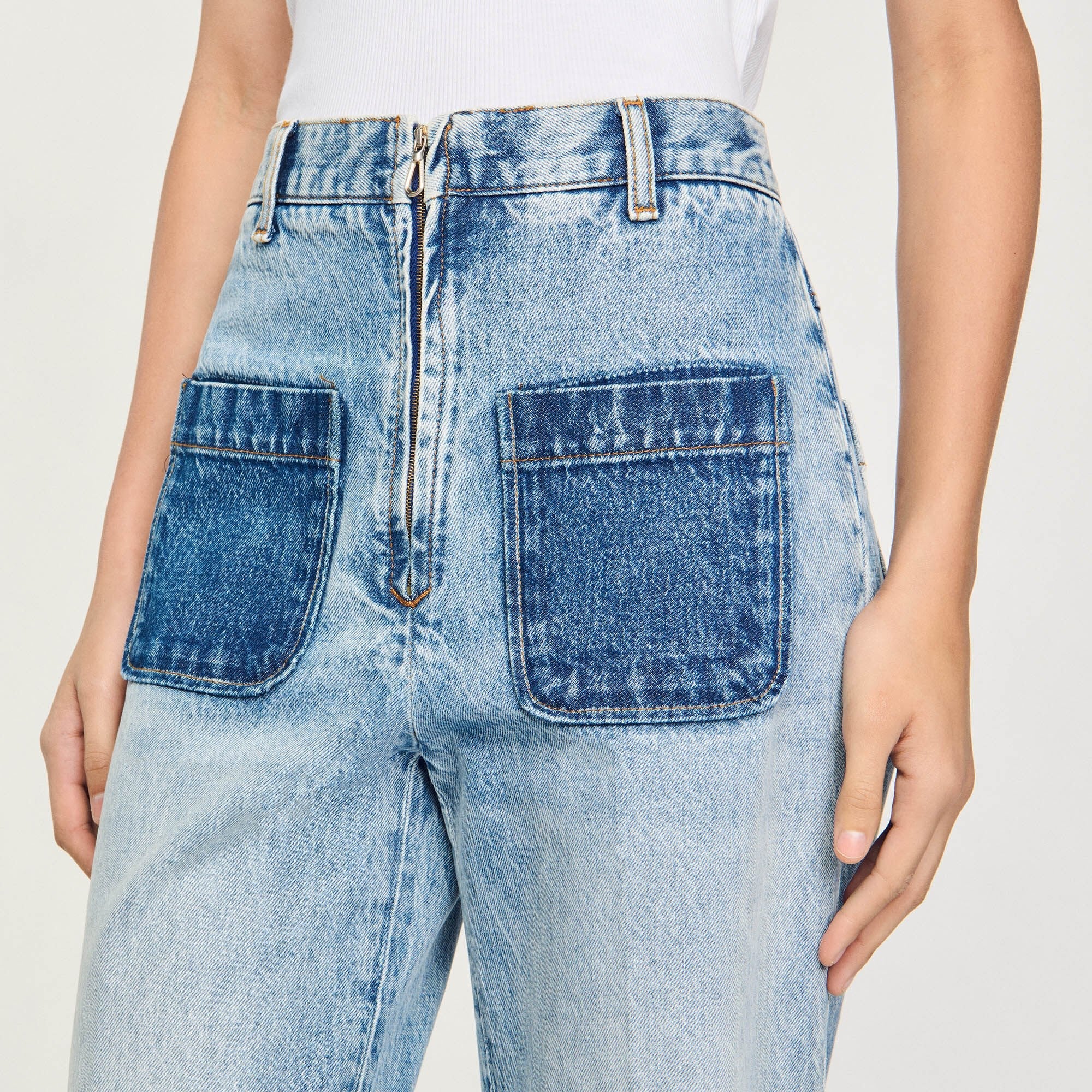 Oslone High-Rise Jeans Light Bu Jean - Image 3