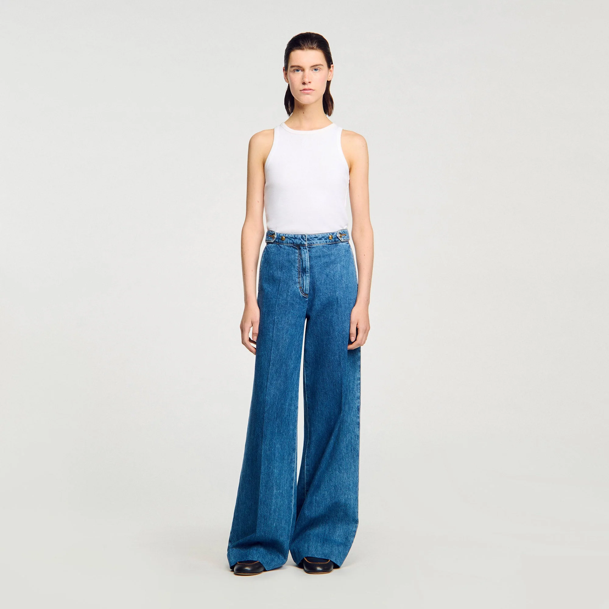 Athenes Wide-Leg Jeans Blue Jean - Image 2