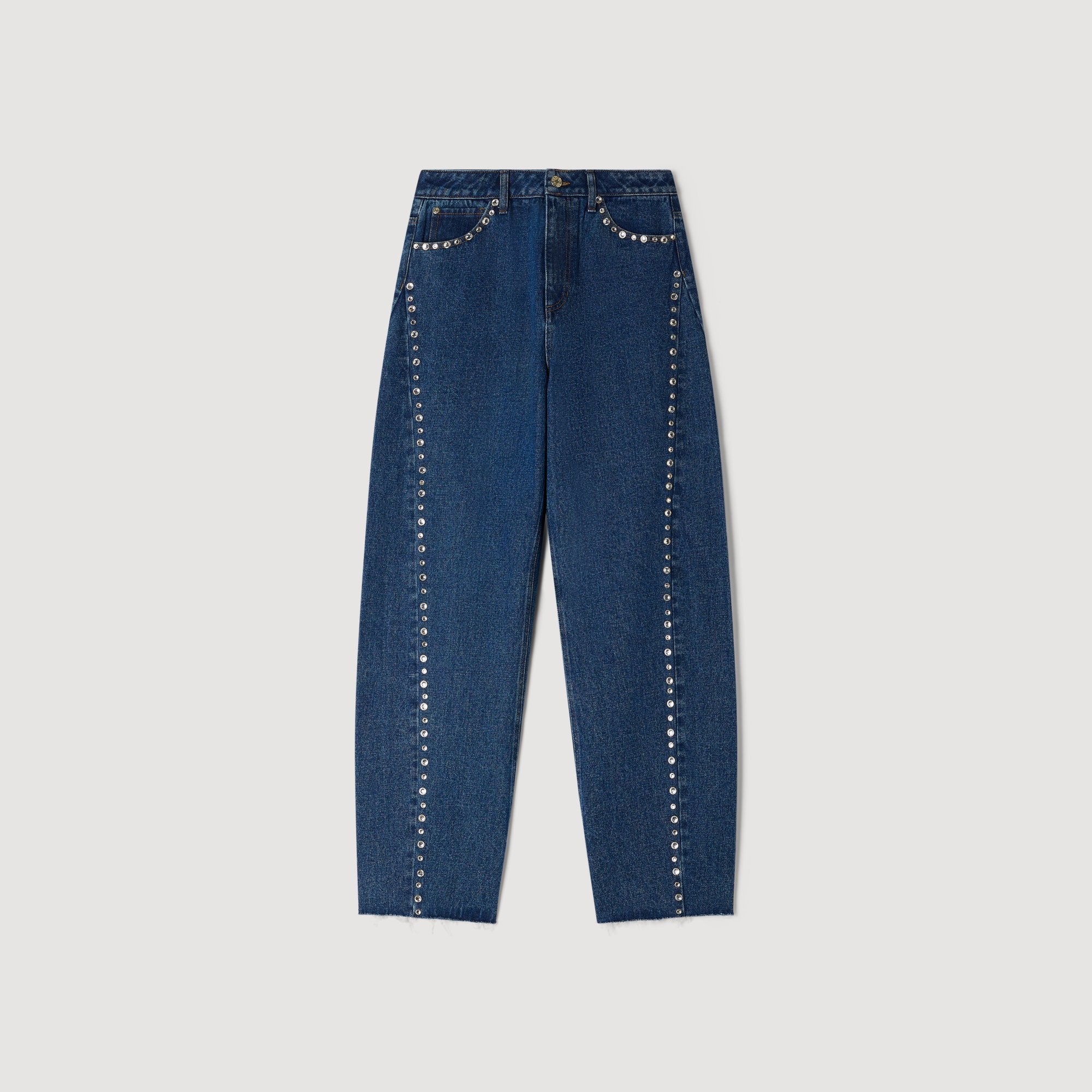 Tomy Rhinestone Barrel Jeans Blue Jean - Image 6