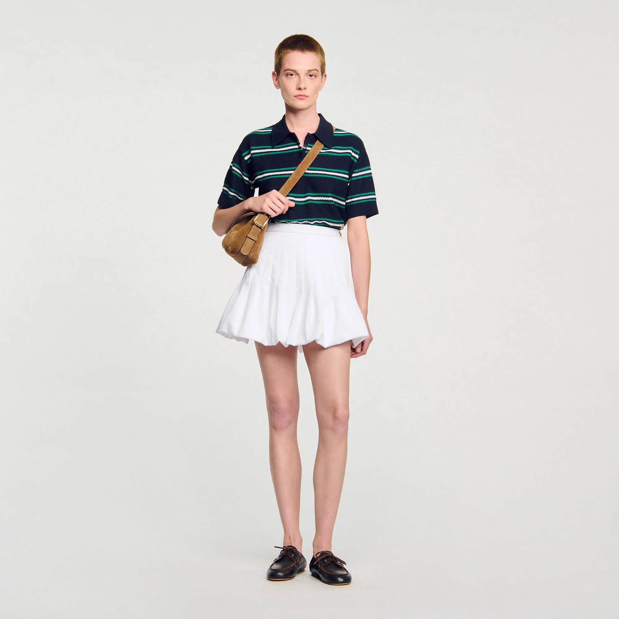 Meringue Short Bubble Skirt White