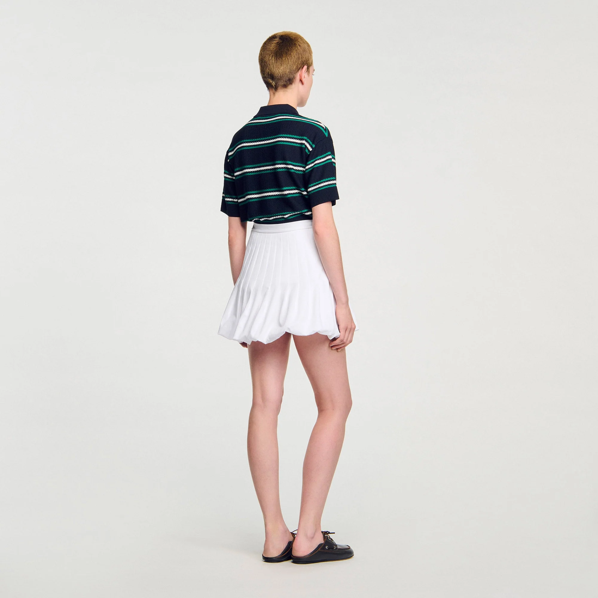Meringue Short Bubble Skirt White - Image 2