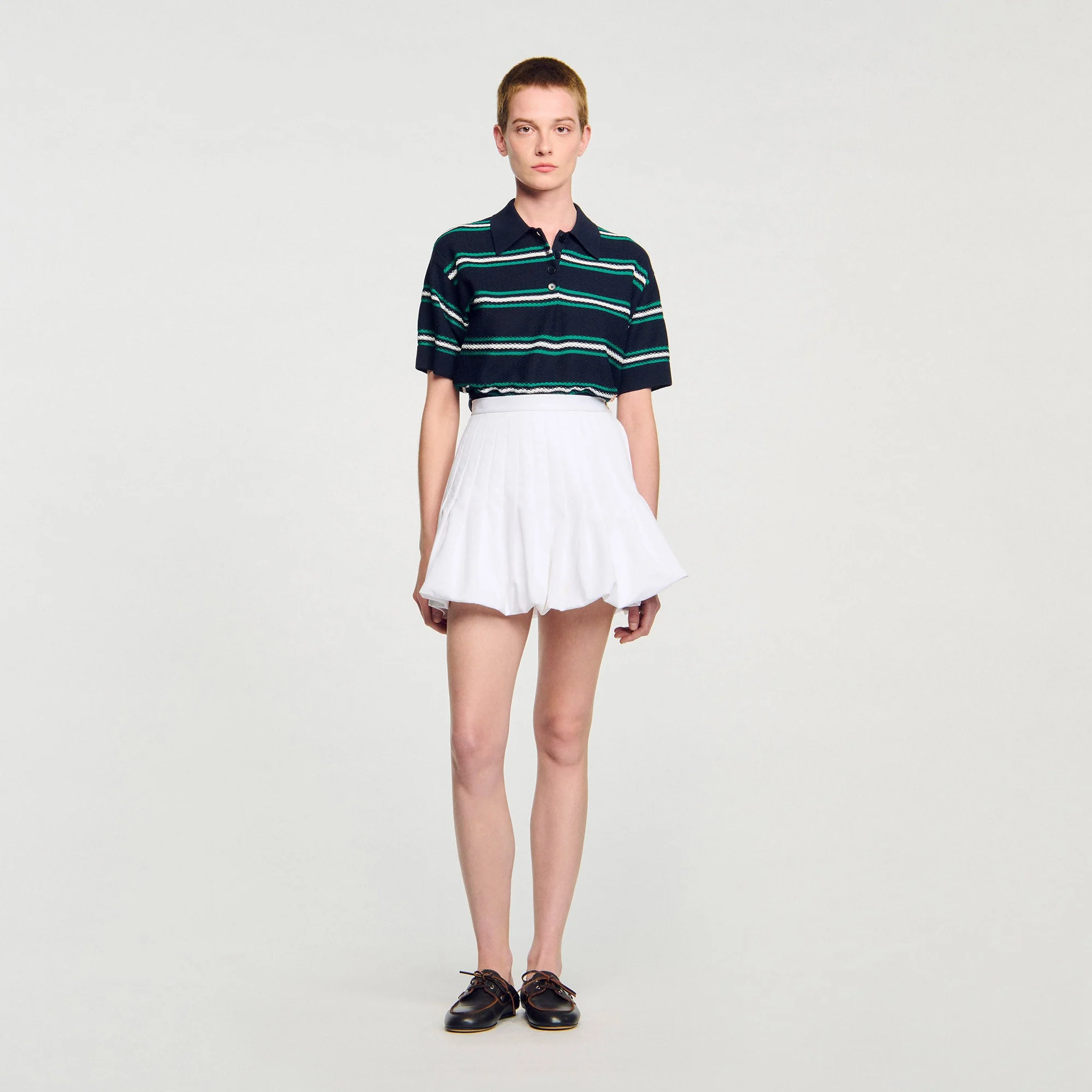 Meringue Short Bubble Skirt White - Image 3