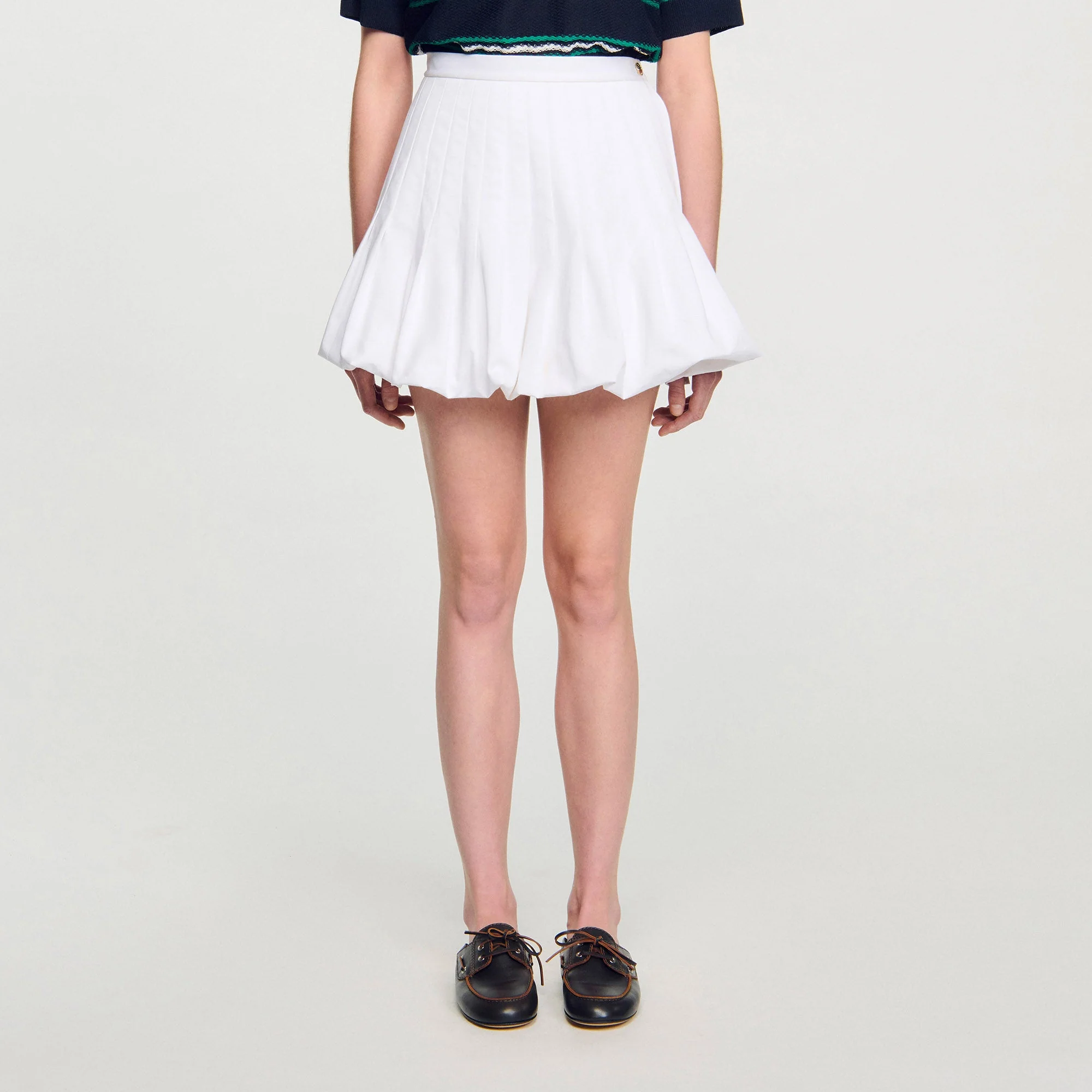 Meringue Short Bubble Skirt White - Image 4
