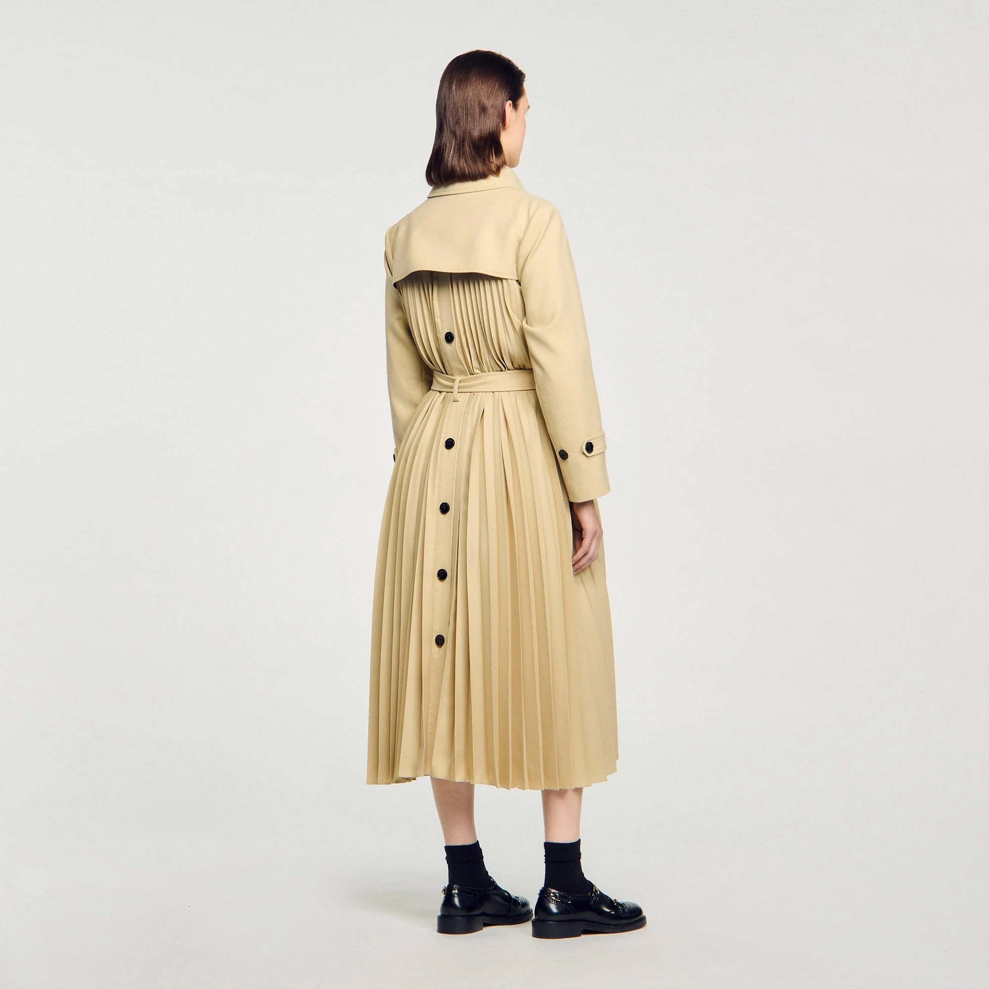 Simon Belted double-breasted trench Beige - Image 5
