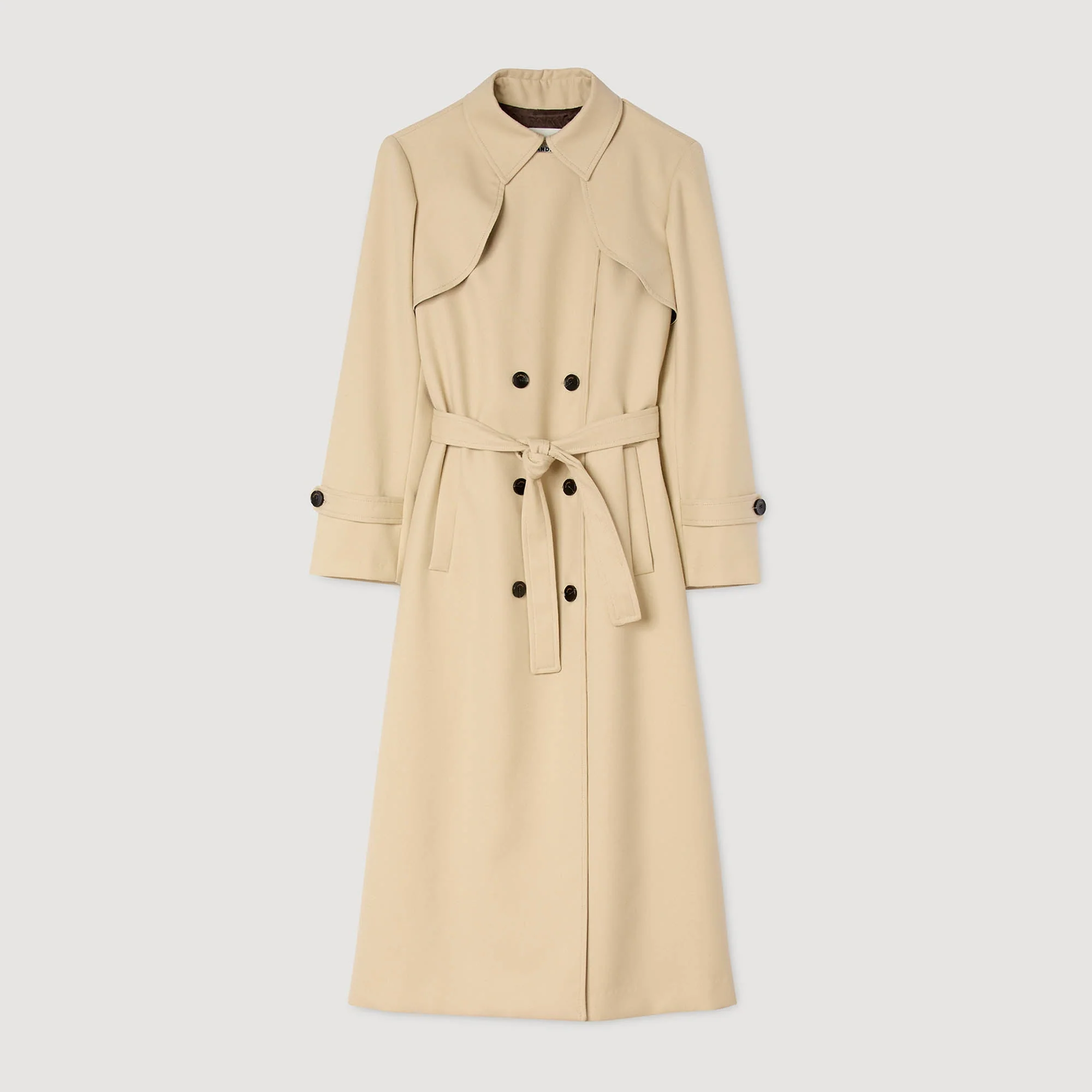 Simon Belted double-breasted trench Beige - Image 6