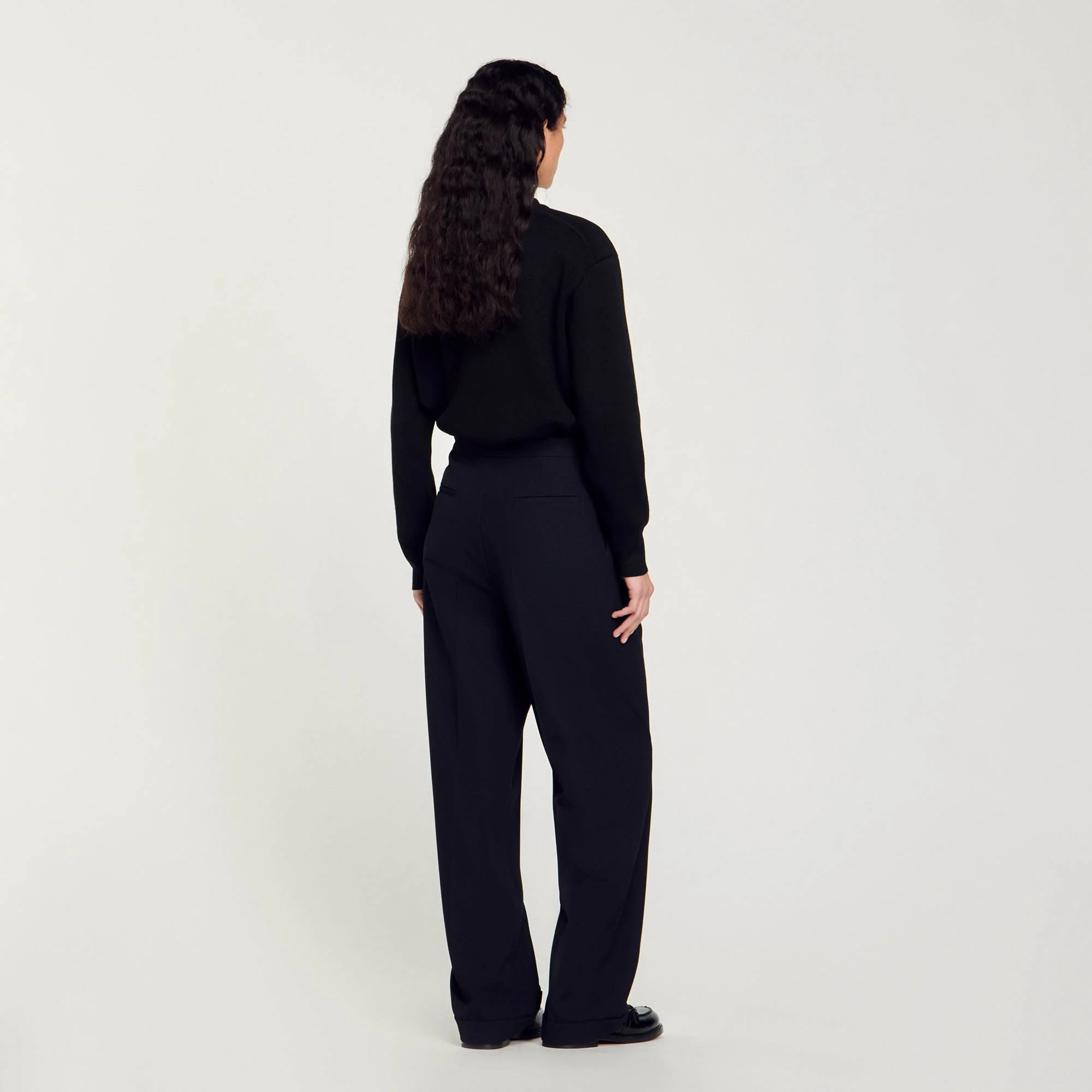 Tosca Straight-Leg Trousers Black - Image 5