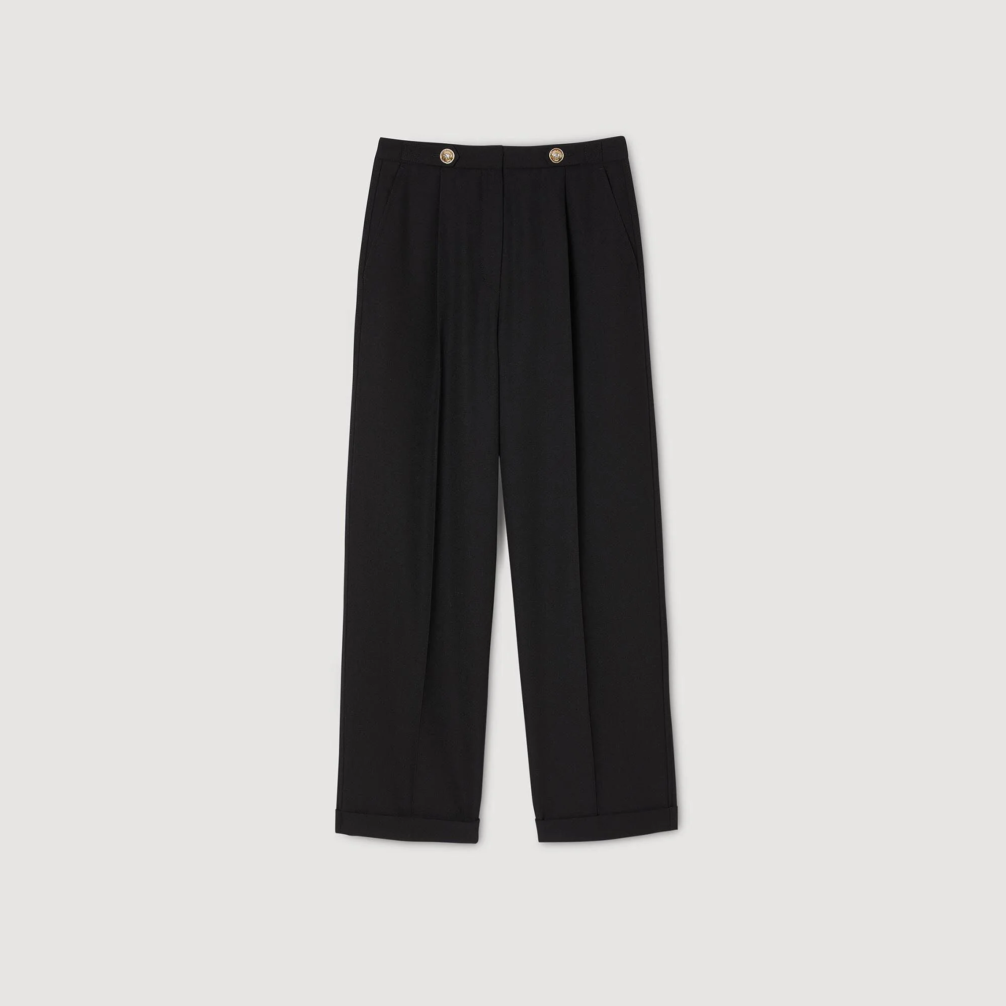 Tosca Straight-Leg Trousers Black - Image 6