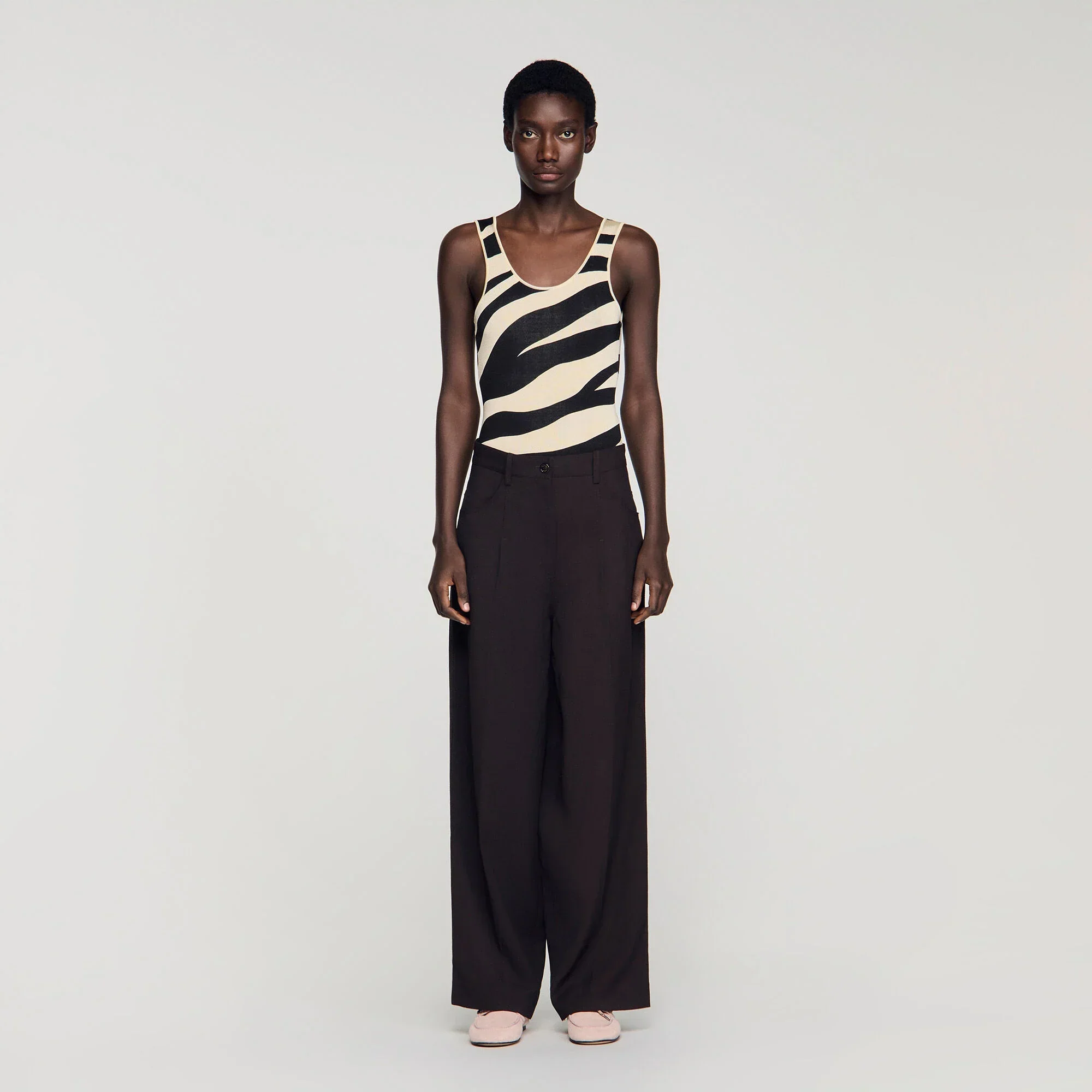 Desire Wide-Leg Trousers Brown - Image 2
