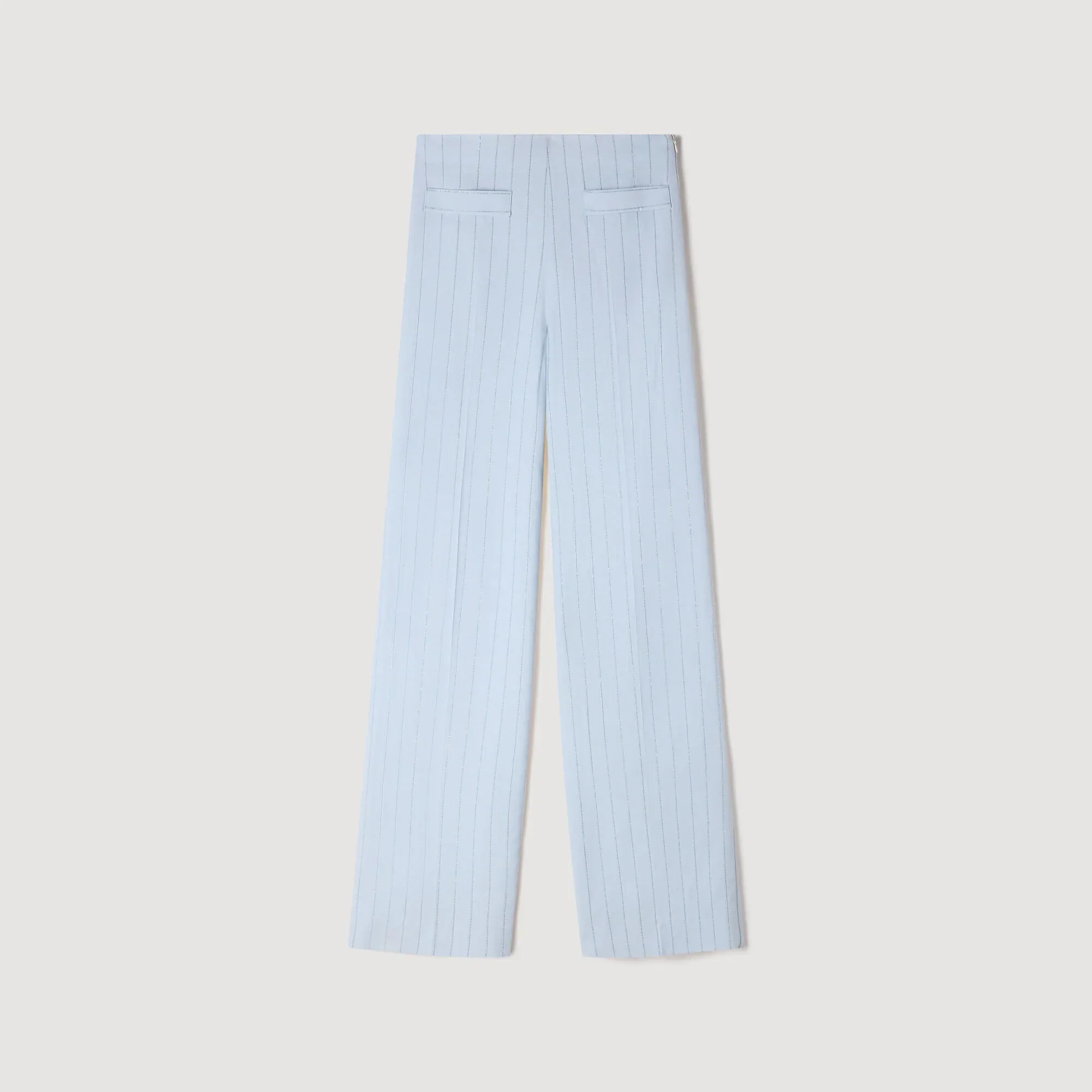 Concorde Striped Sequin Trousers Sky Blue - Image 6