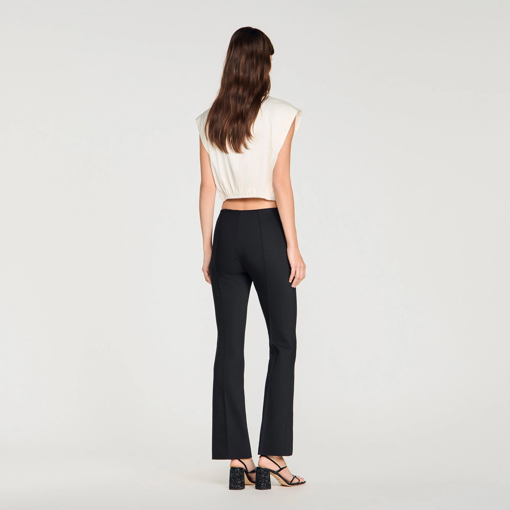 Mody Pleat And Zip Trousers Black - Image 5