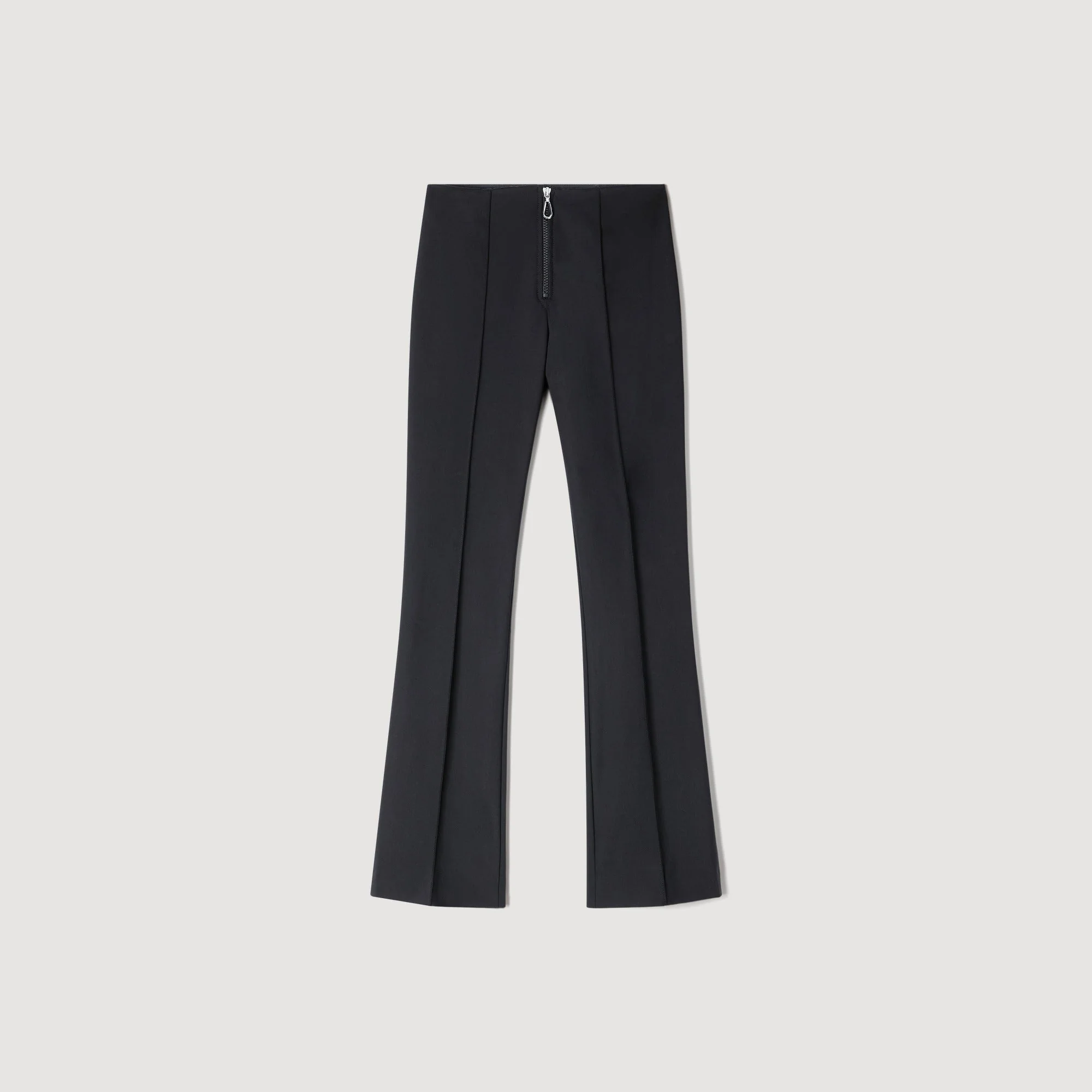 Mody Pleat And Zip Trousers Black - Image 6