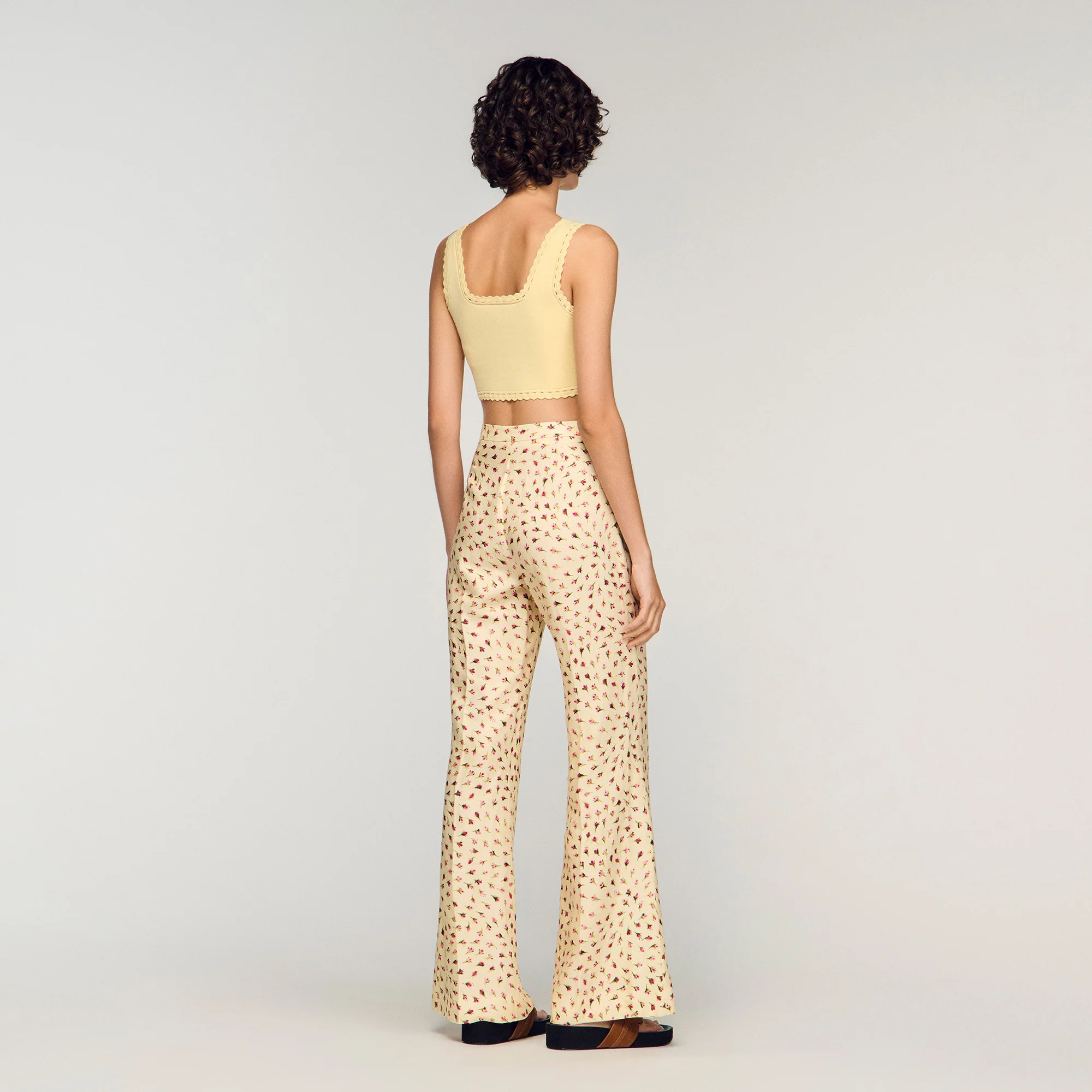 Sole Floral Trousers Butter / Pink - Image 5