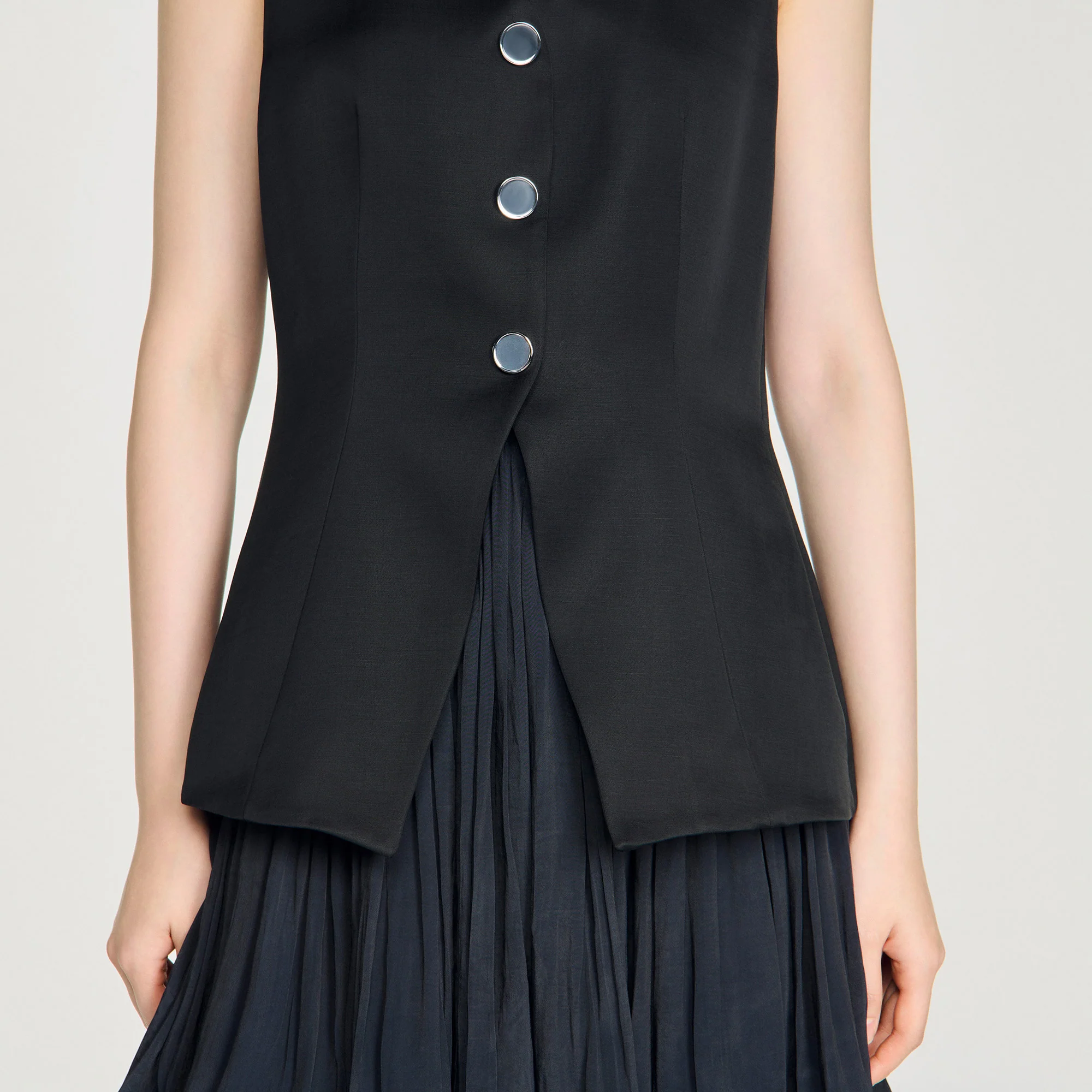 Nilda Short Bubble Dress Black - Image 3