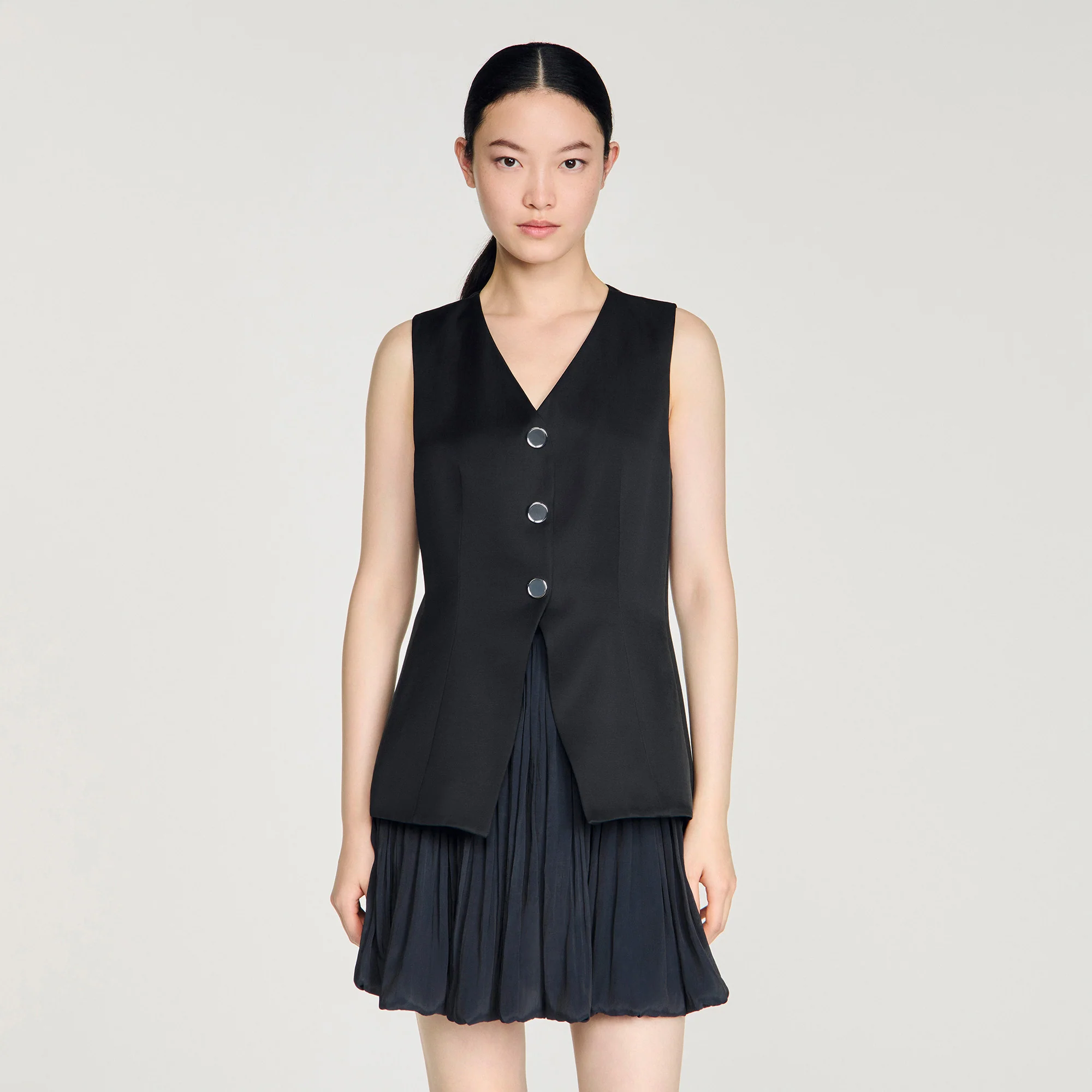 Nilda Short Bubble Dress Black - Image 4