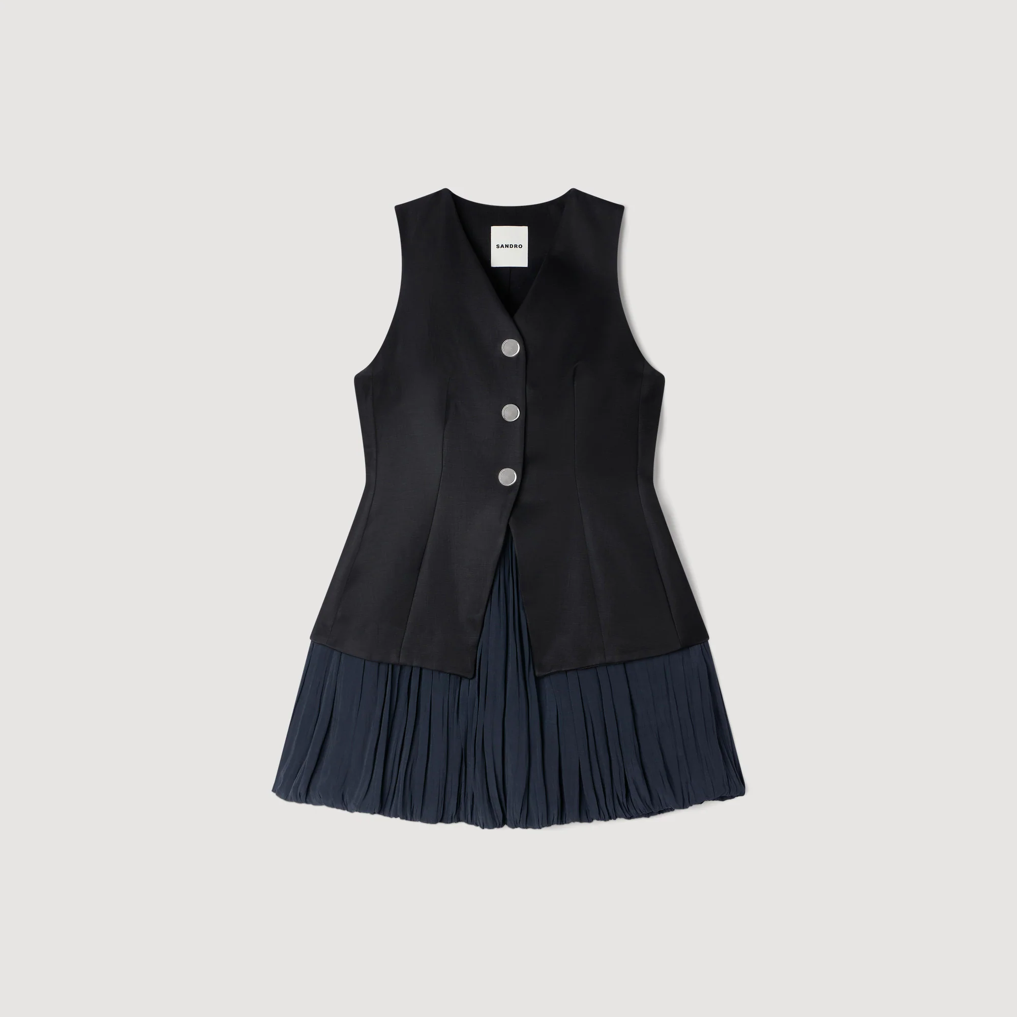 Nilda Short Bubble Dress Black - Image 6