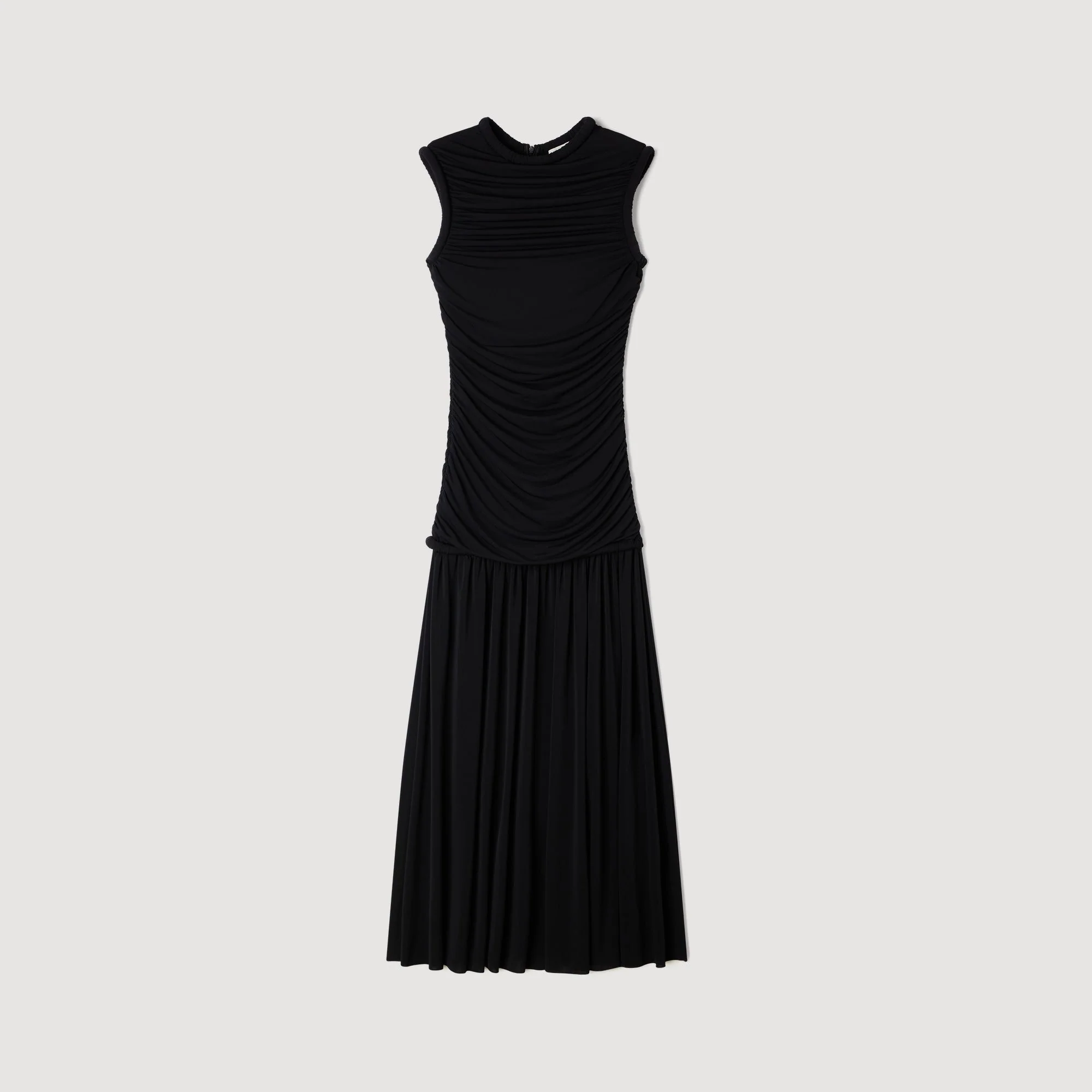 Azalea Draped Maxi Dress Black - Image 6