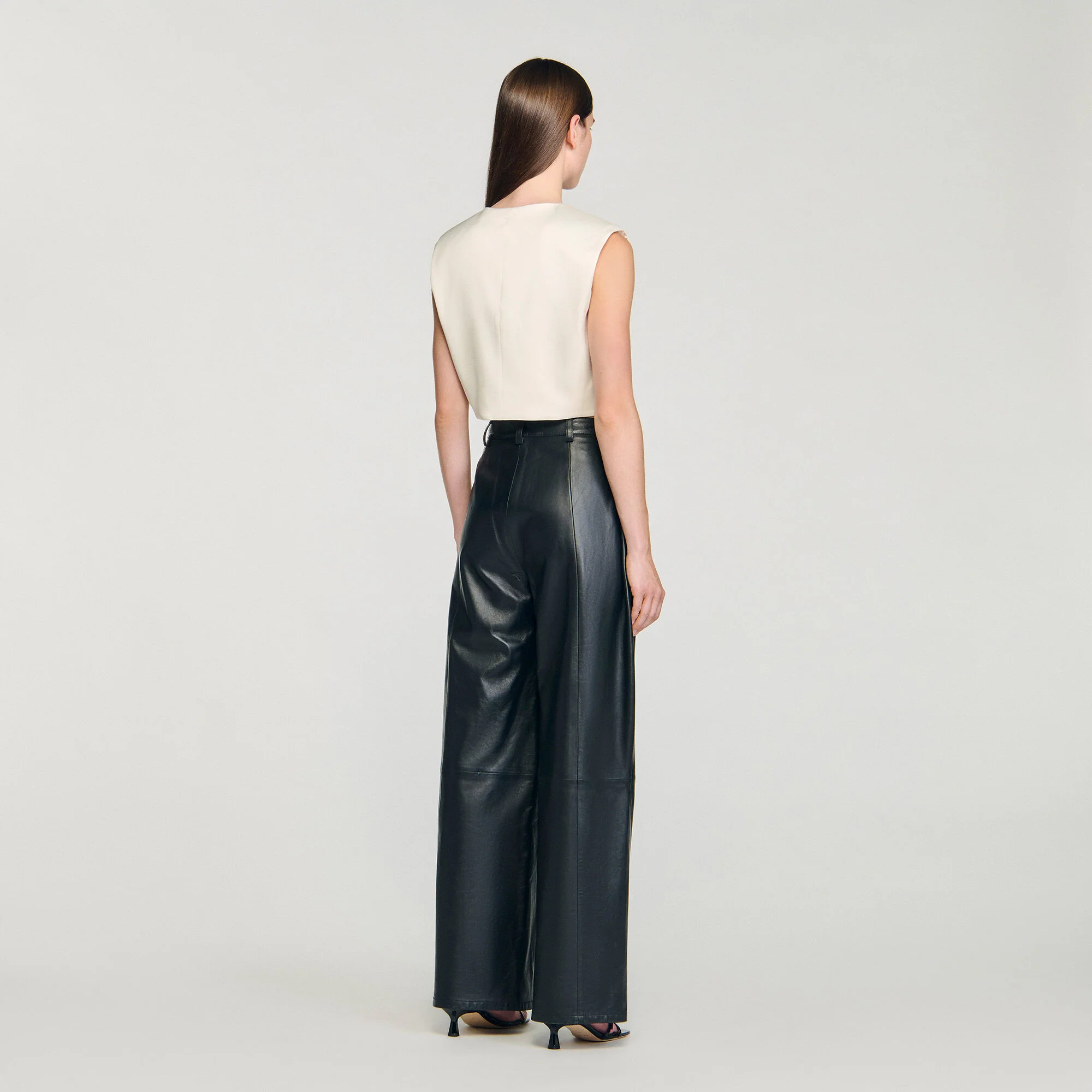 Auteuil Satin Crop Top Ecru - Image 5