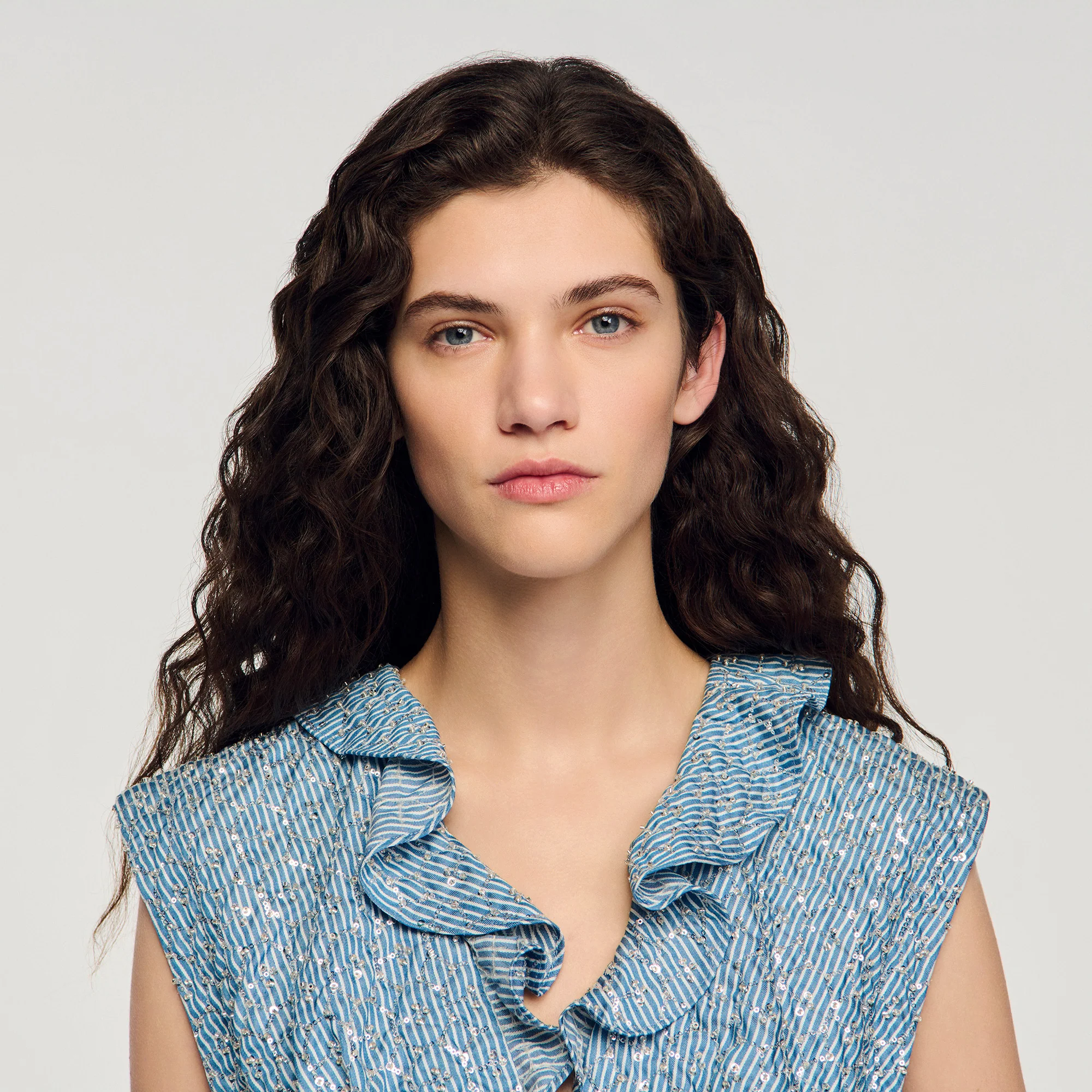 Iseo Sequin Top Blue - Image 4