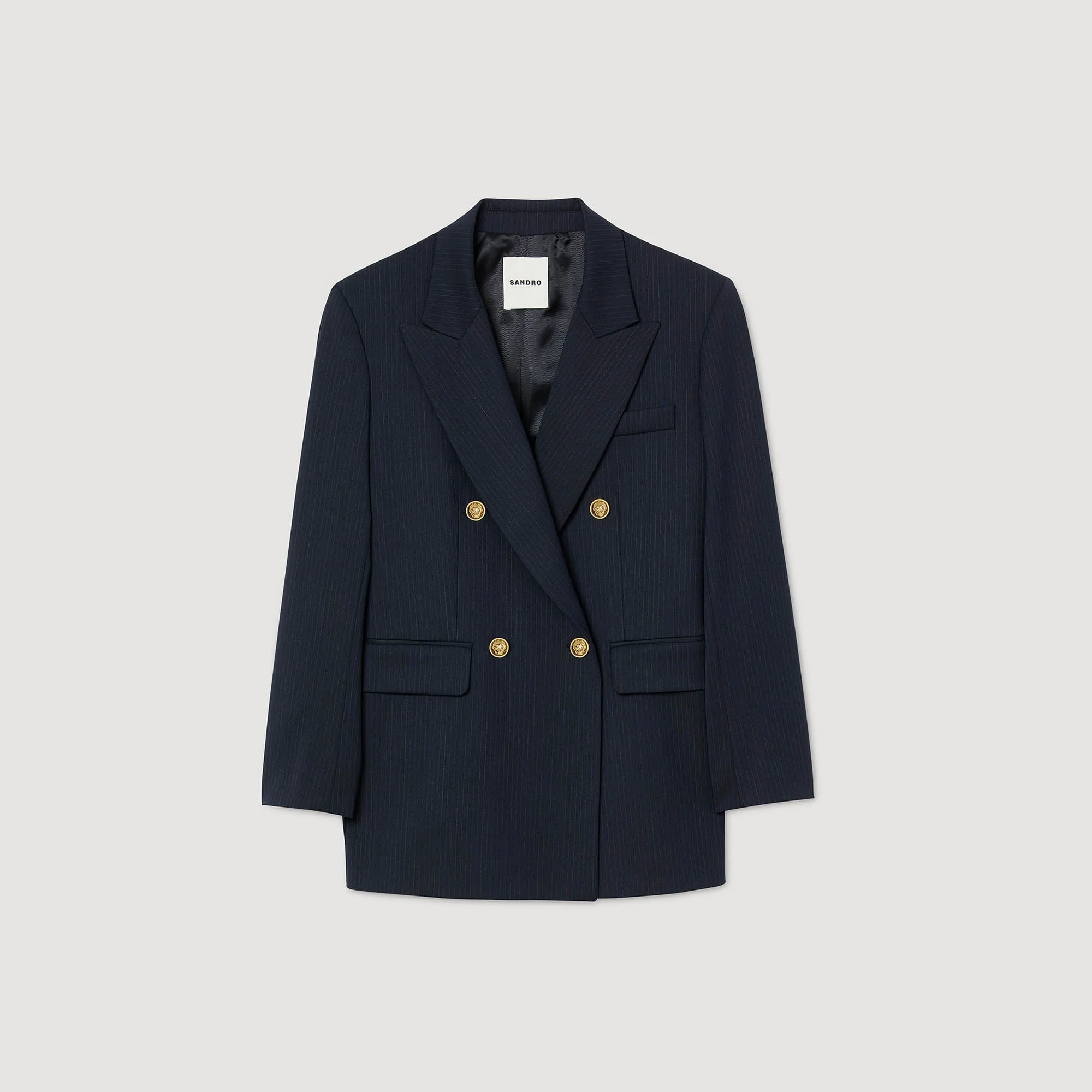 Theane Pinstripe jacket Navy Blue - Image 6