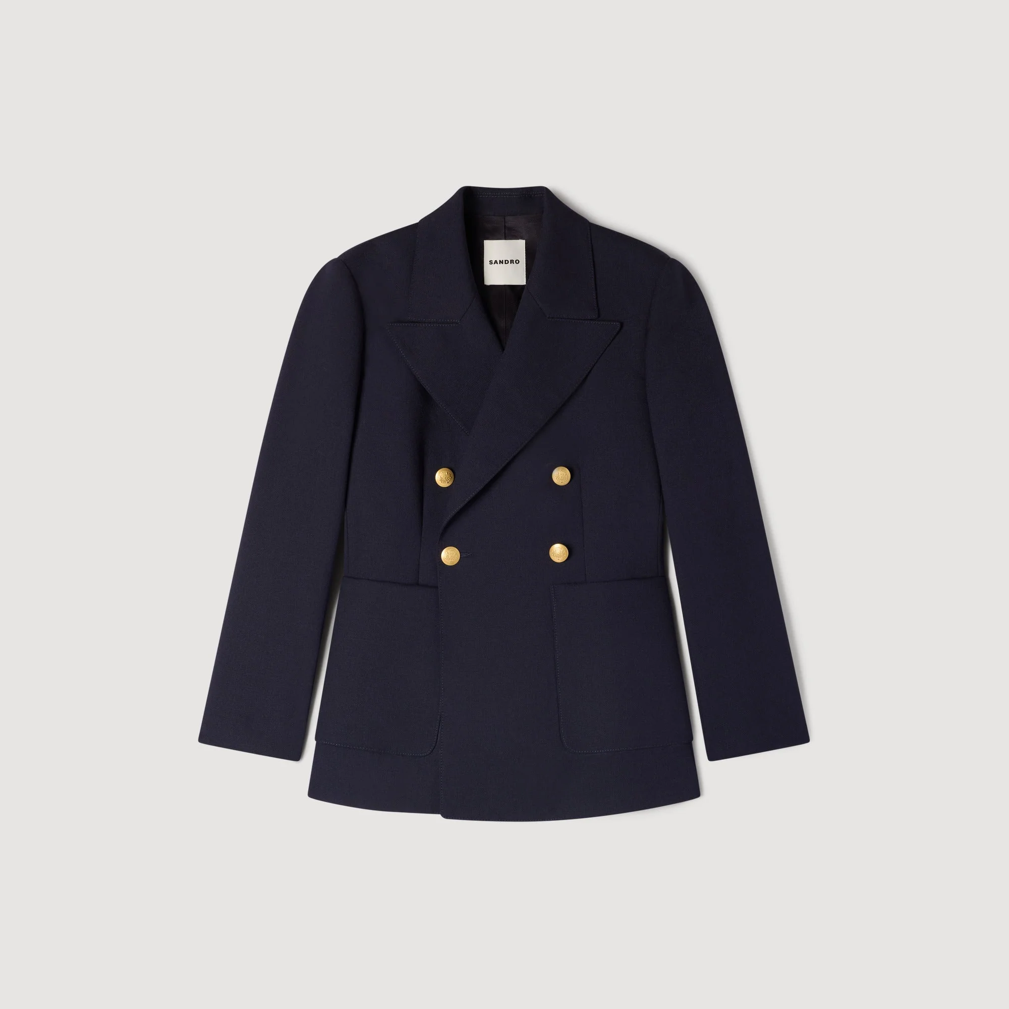 Lesia Slim-Fit Wool Suit Jacket Navy Blue - Image 6