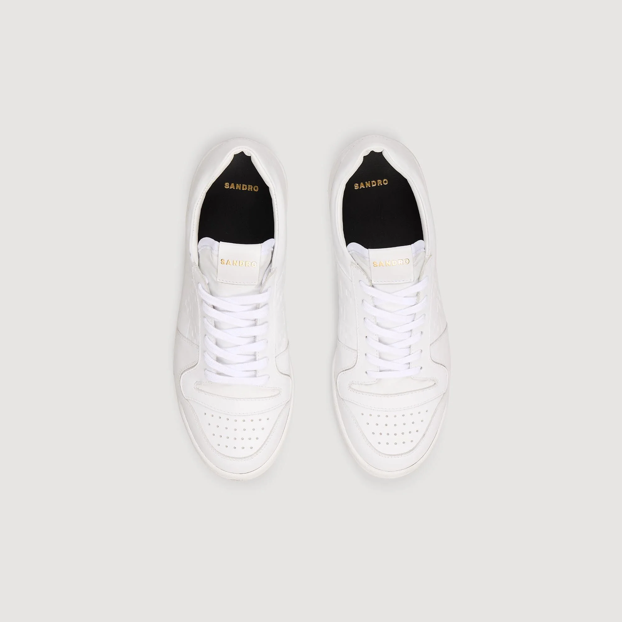 Cross Sneaker Low-Top Leather Trainers White - Image 3