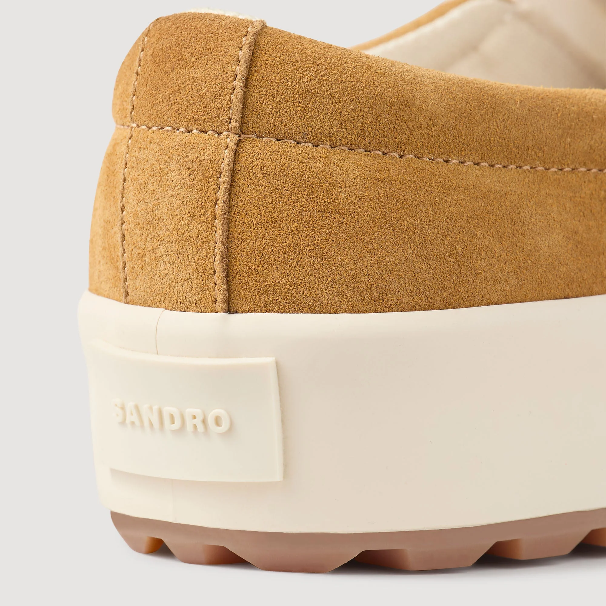 Vulca Slip-On Split Leather Slip-Ons Camel - Image 4