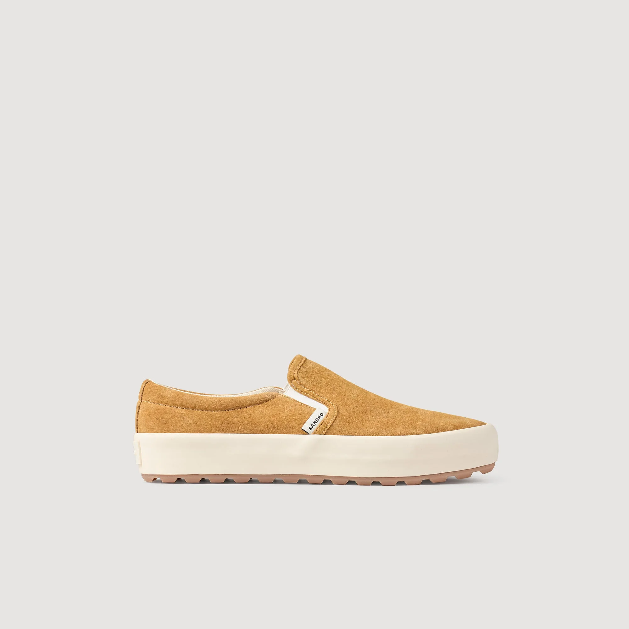 Vulca Slip-On Split Leather Slip-Ons Camel - Image 5