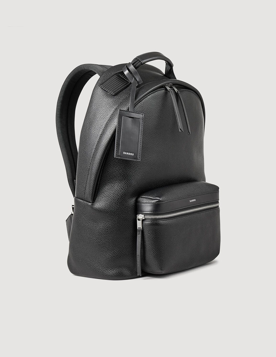Newbackpack Coated Coated Canvas Backpack Black - Image 2