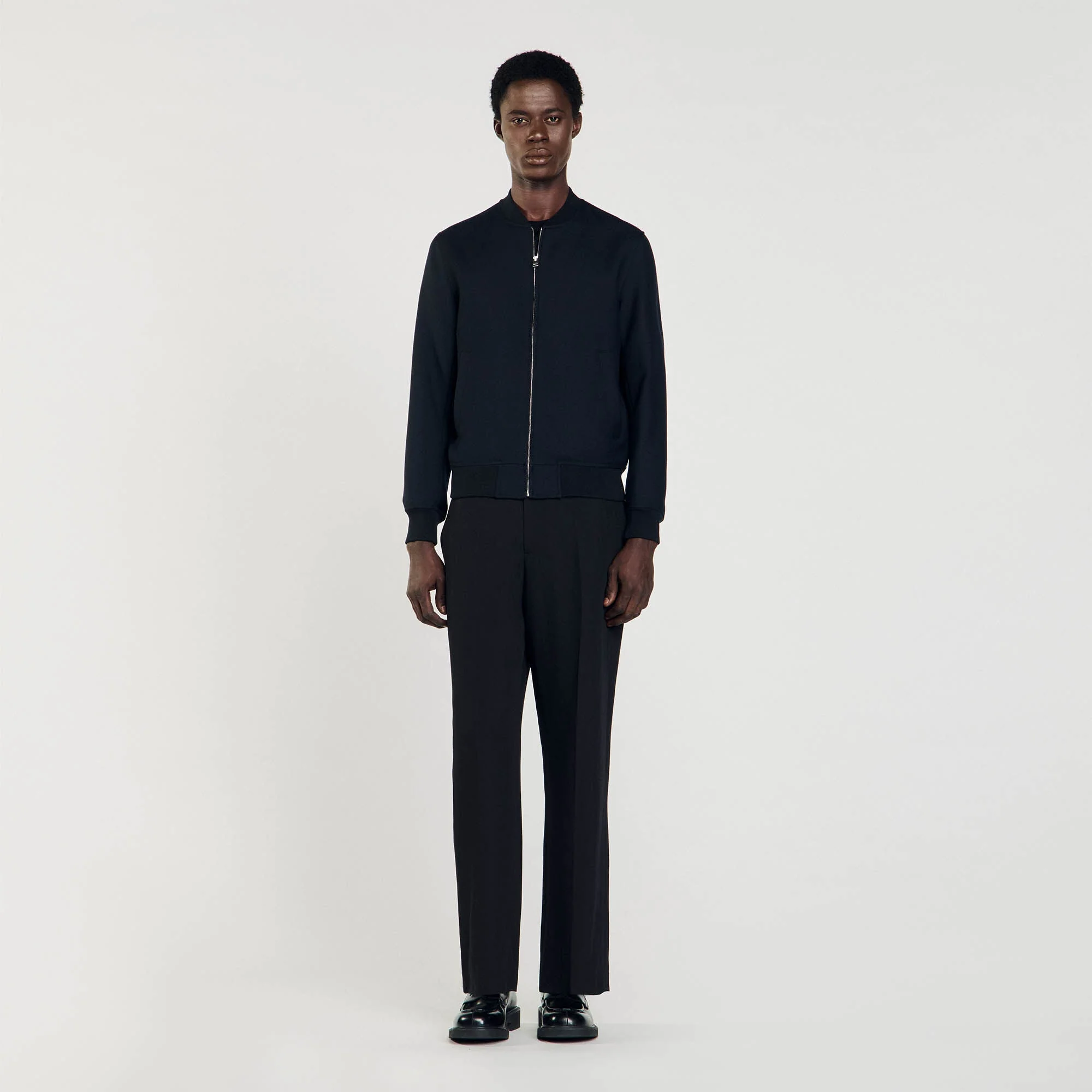 New Teddy Zip-Up Jacket Navy Blue - Image 2