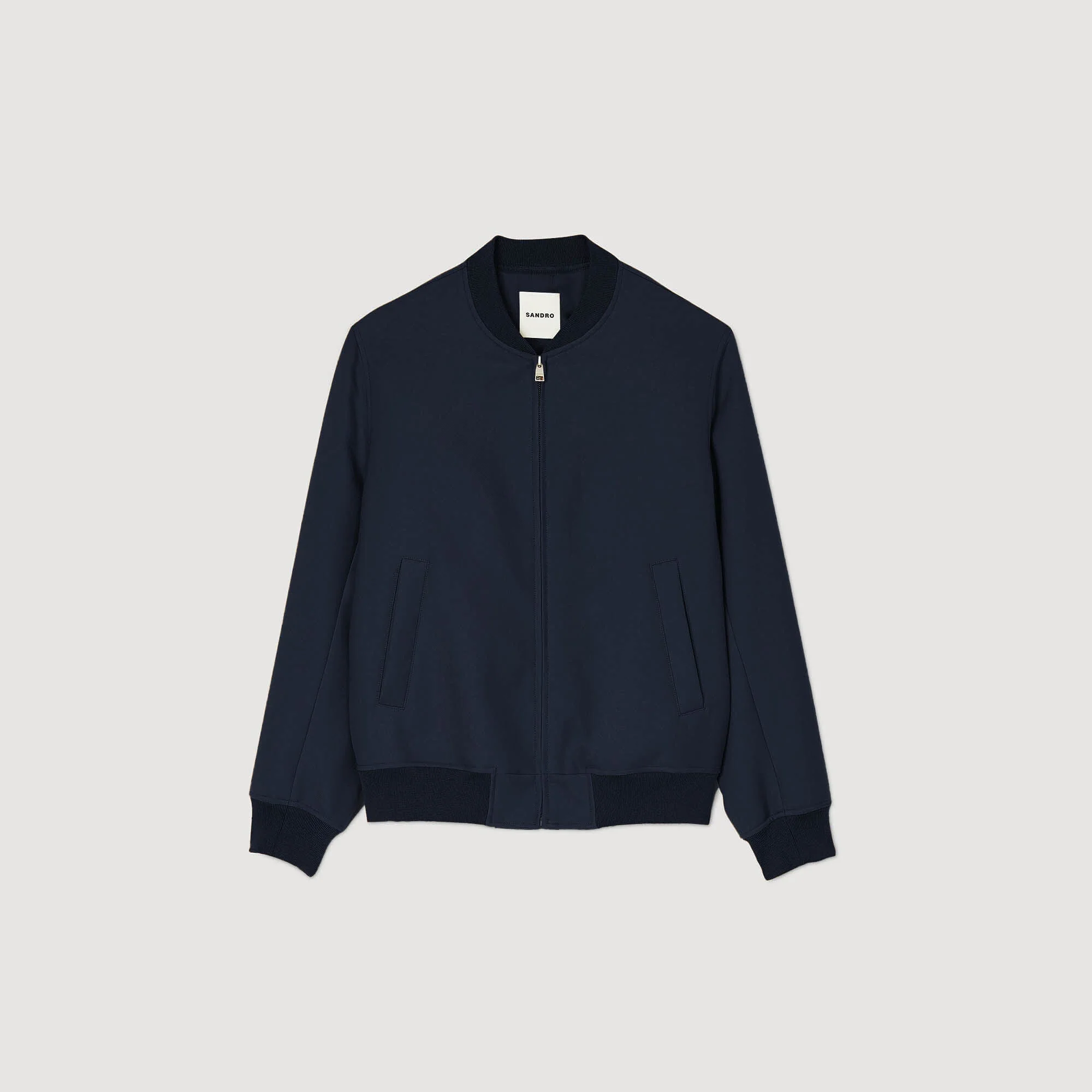 New Teddy Zip-Up Jacket Navy Blue - Image 6