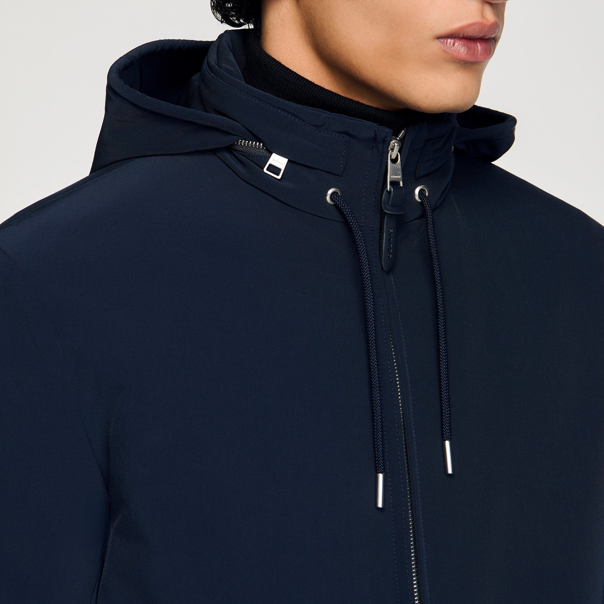 Orion Hooded Zip-Up Jacket Midnight Blue - Image 4