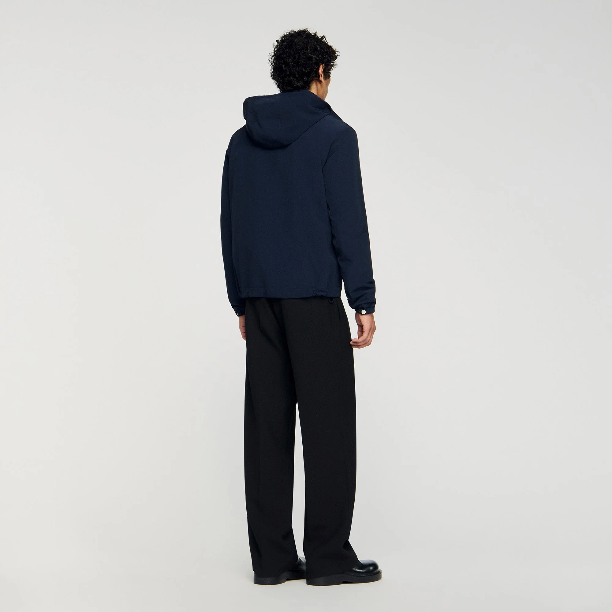 Orion Hooded Zip-Up Jacket Midnight Blue - Image 5