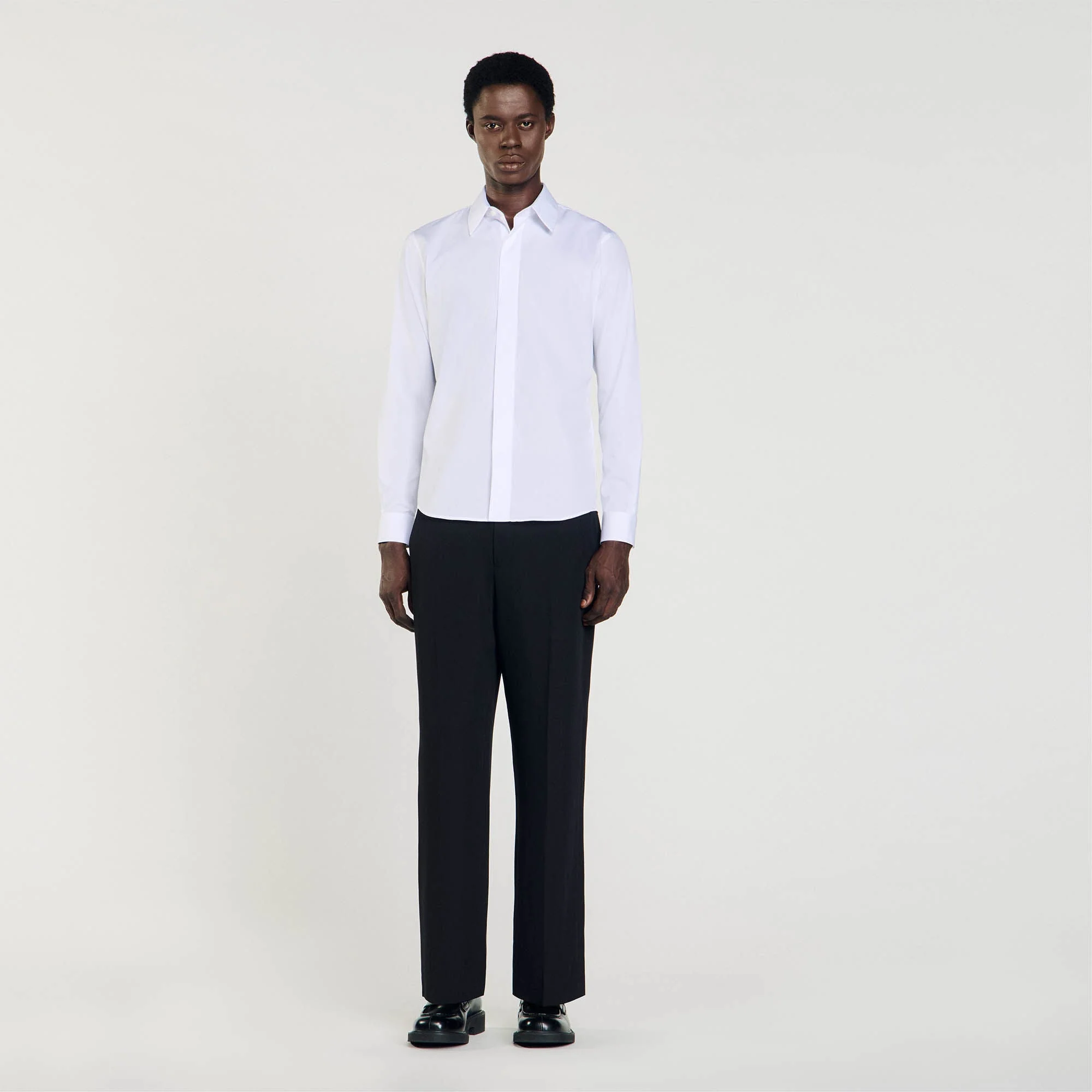 Chemise Ceremonie Cotton Shirt White - Image 2