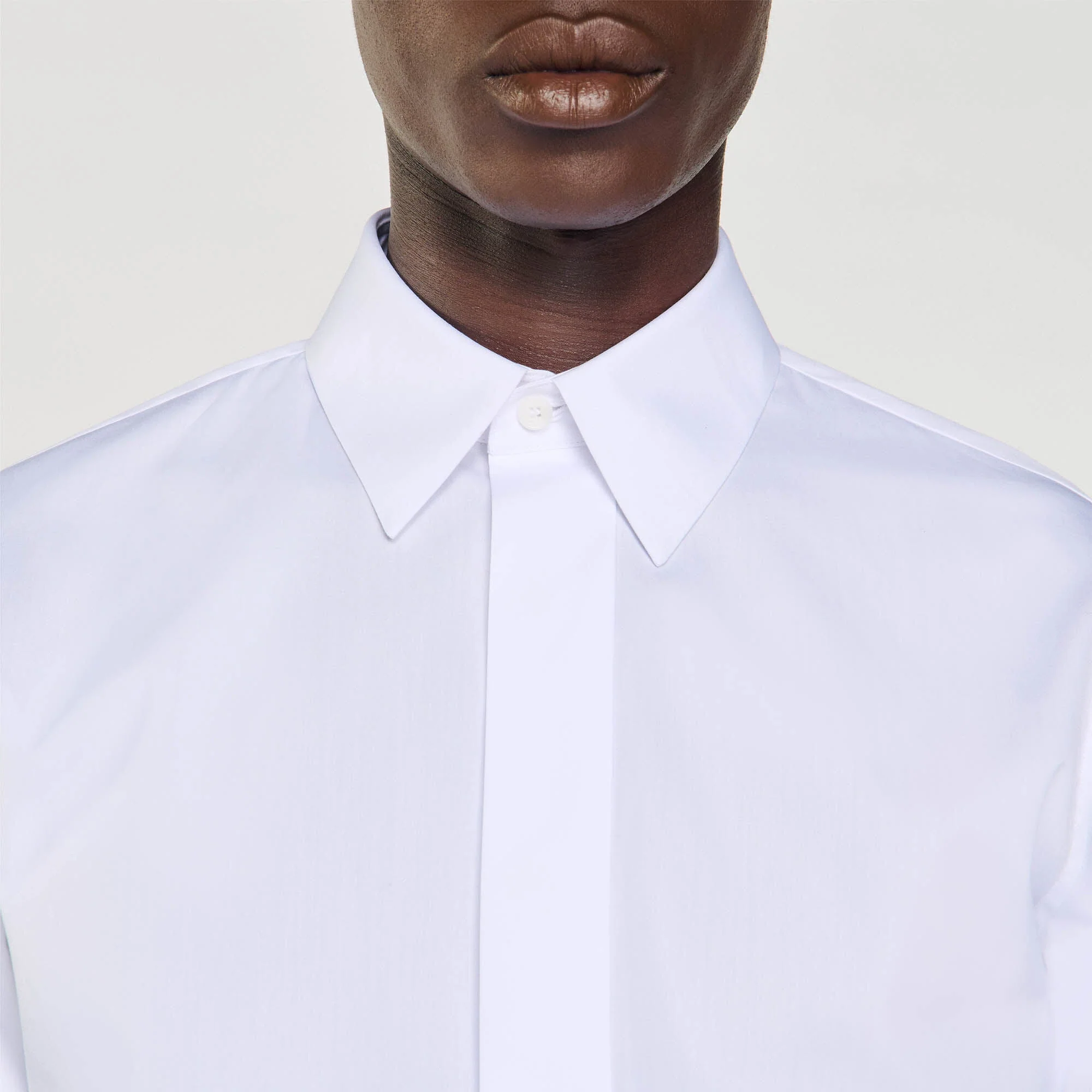 Chemise Ceremonie Cotton Shirt White - Image 3