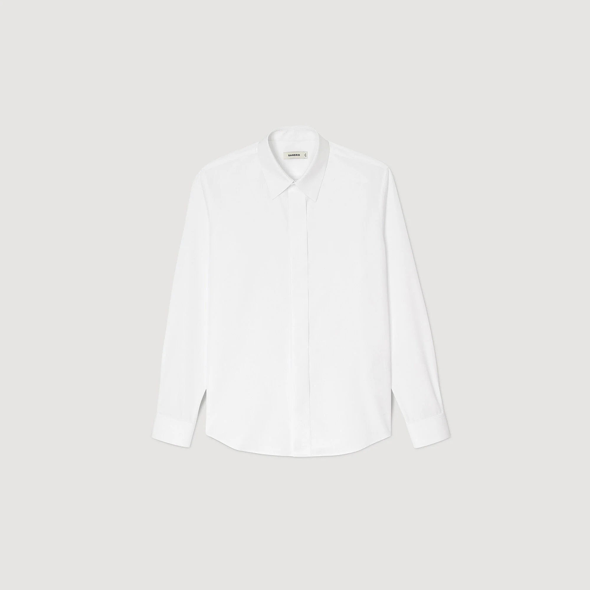 Chemise Ceremonie Cotton Shirt White - Image 6
