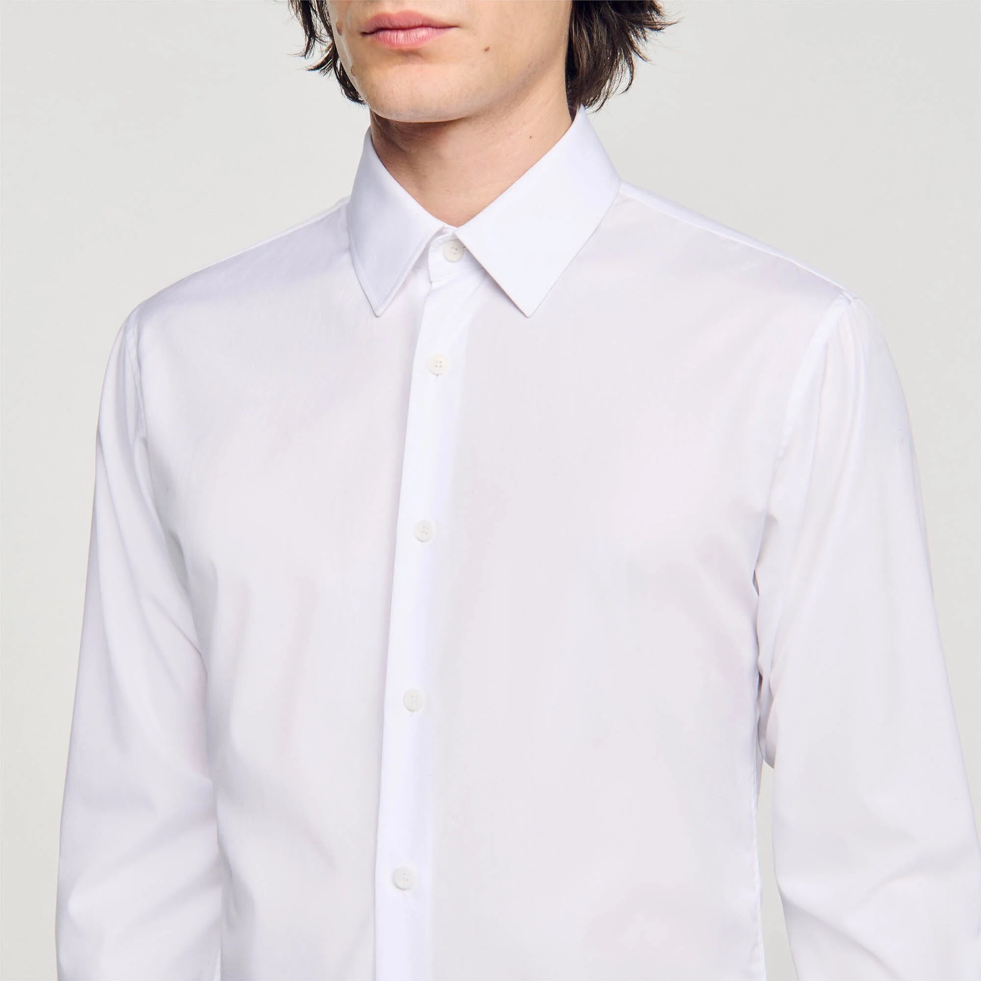 New Seamless Long-Sleeved Shirt White - Image 3