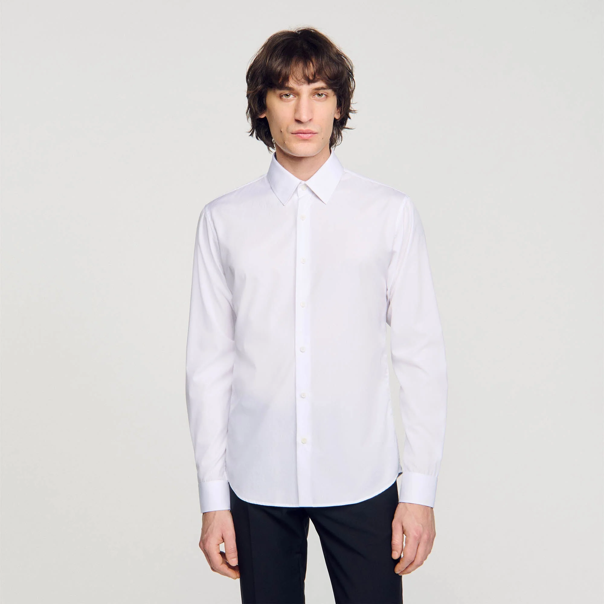 New Seamless Long-Sleeved Shirt White - Image 4