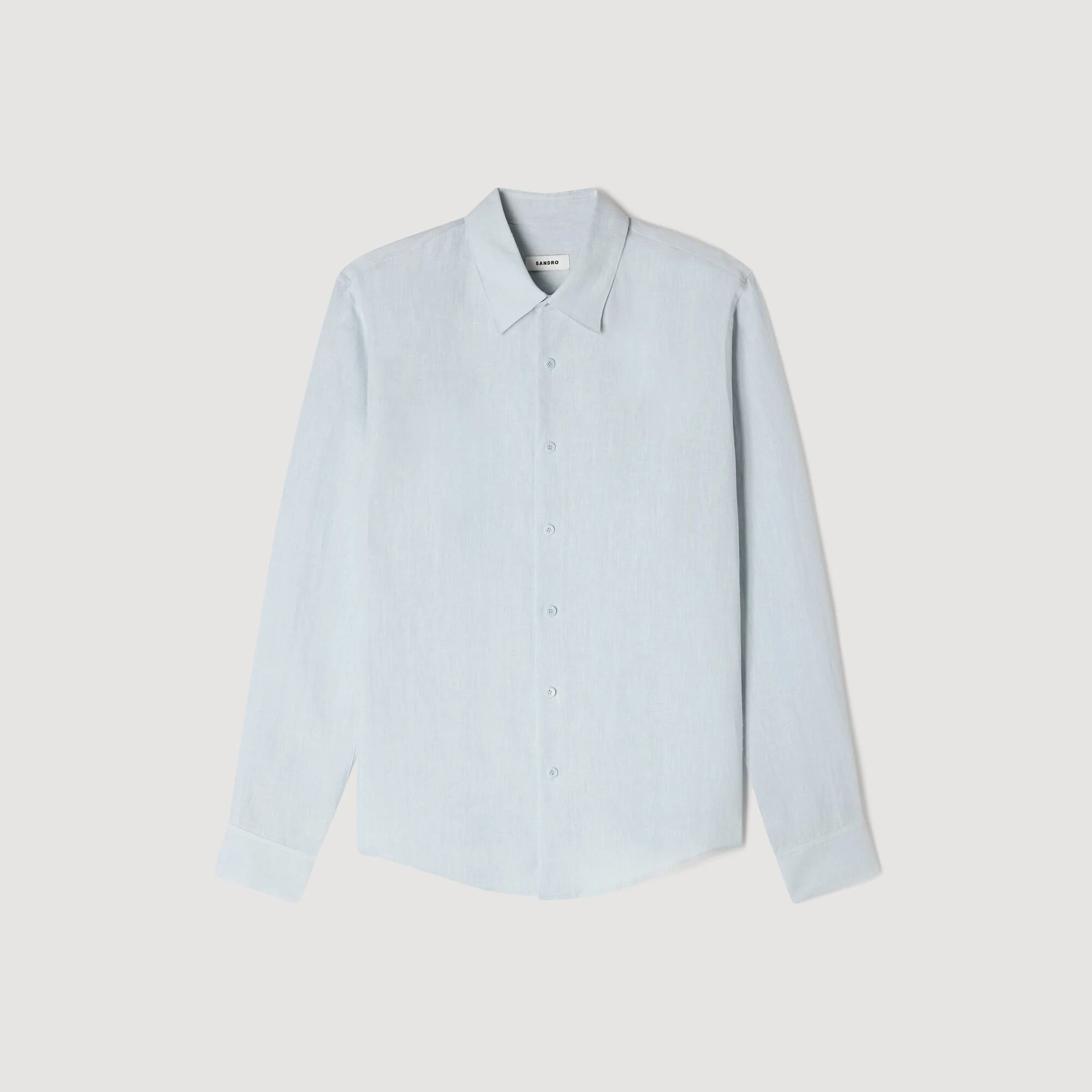 Linen Shirt Linen Shirt Sky Blue - Image 6