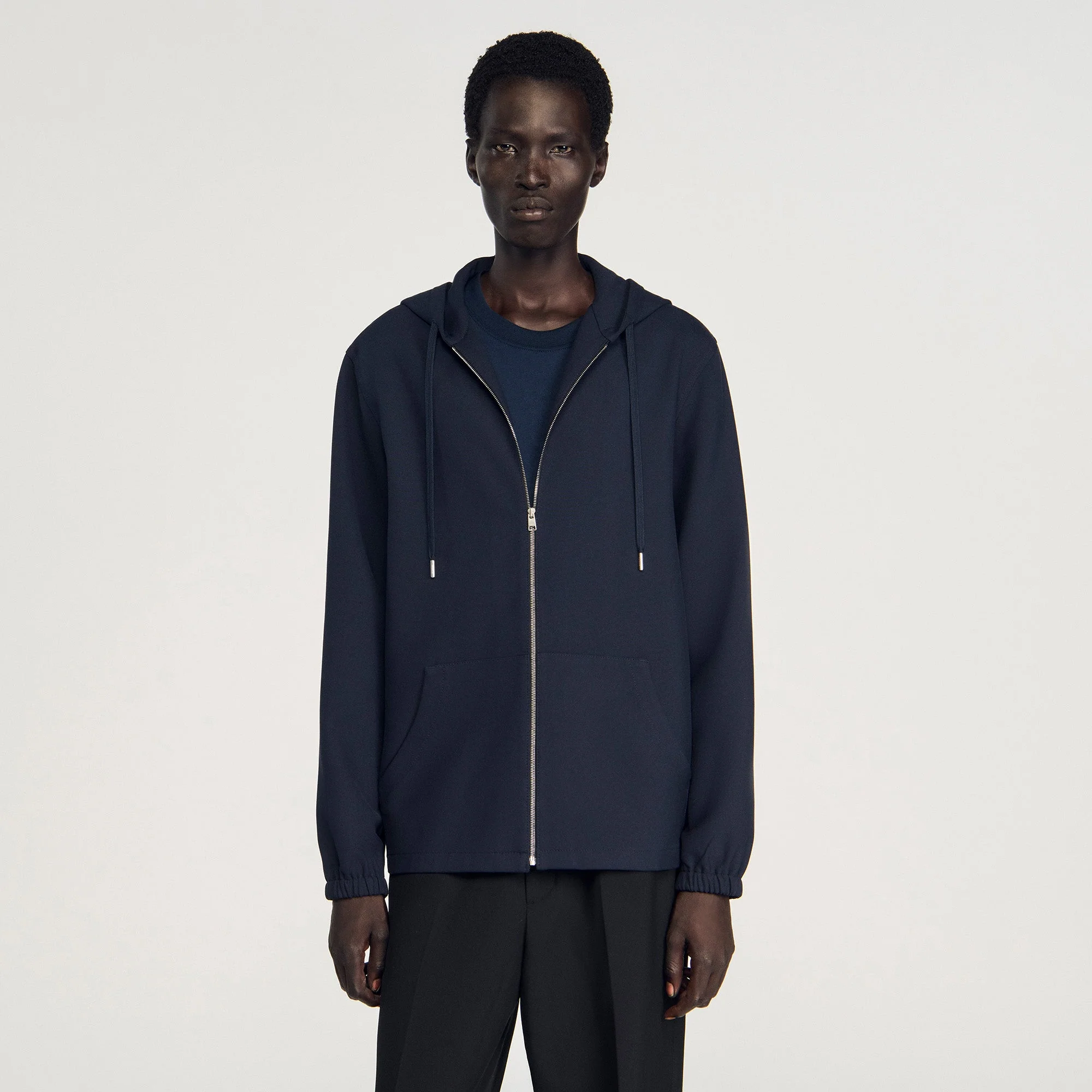 Joker Hood Hooded Shirt Navy Blue - Image 3