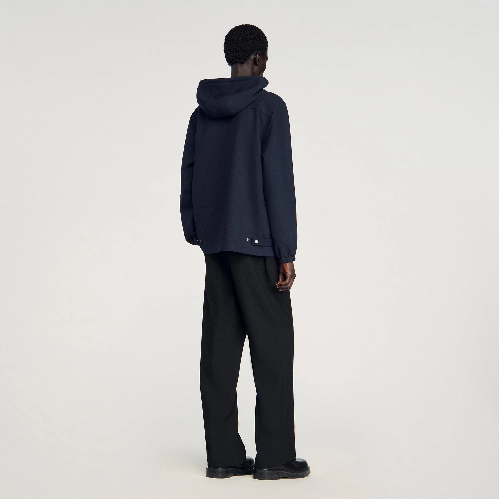 Joker Hood Hooded Shirt Navy Blue - Image 4