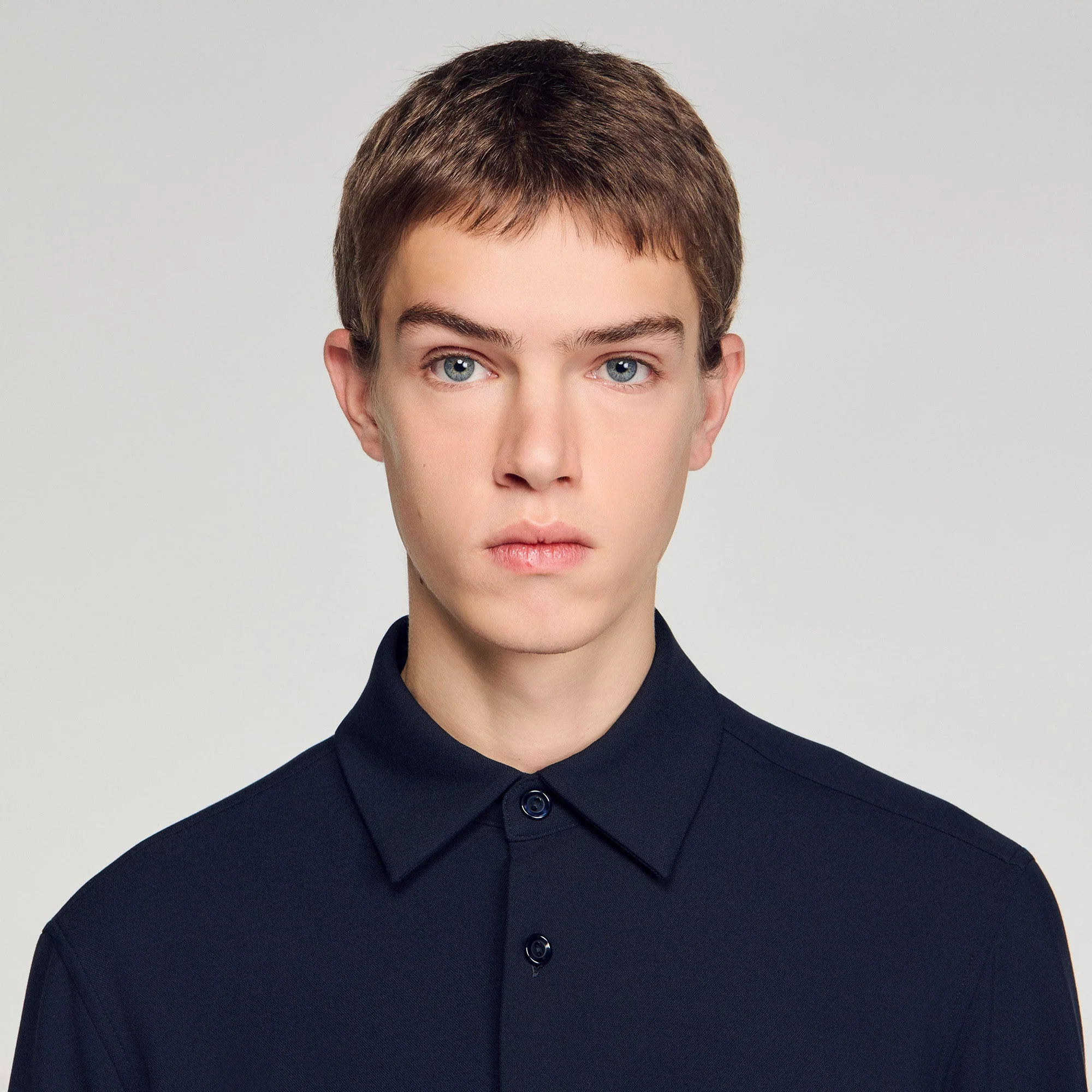 Joker Pocket Patch Pocket Shirt Navy Blue - Image 3